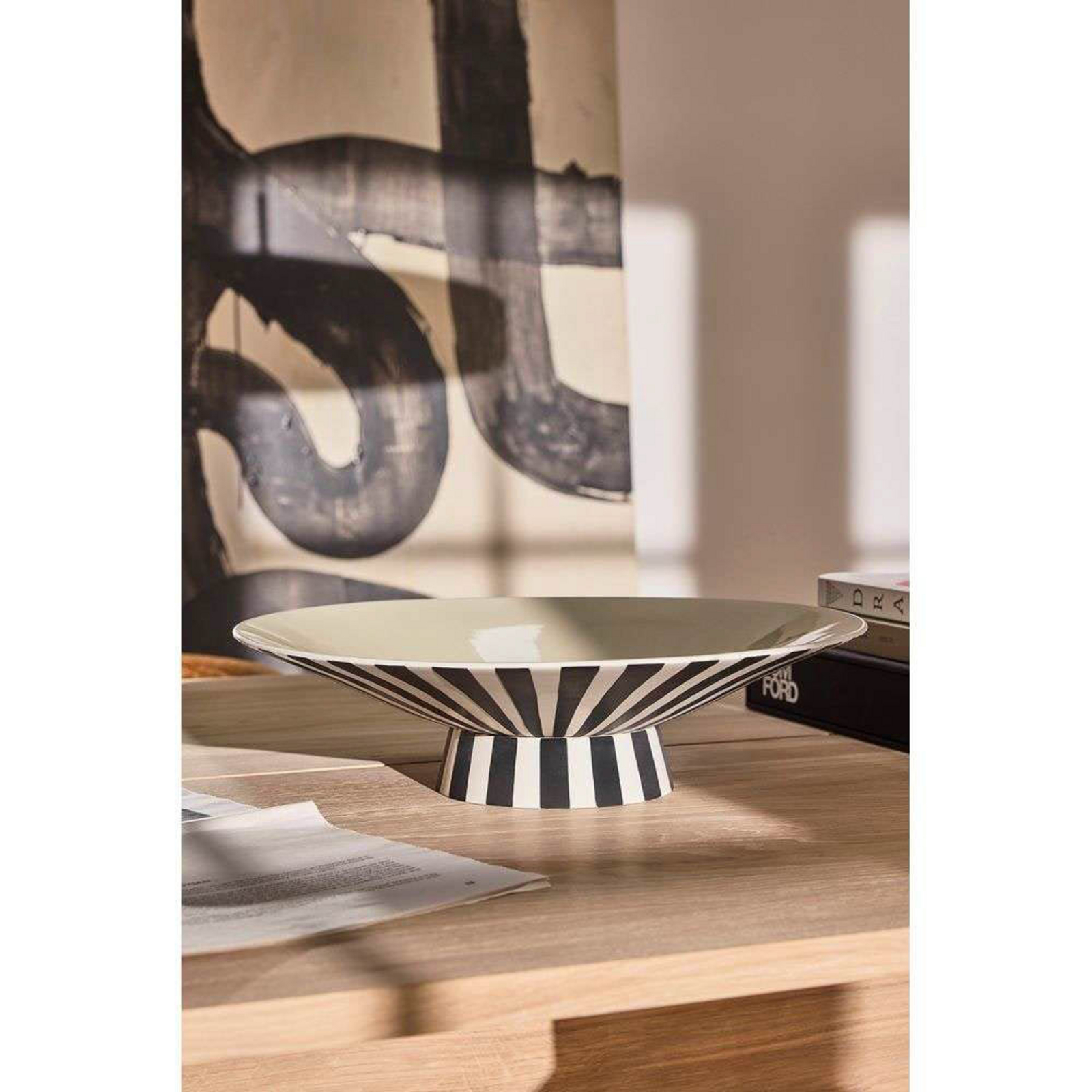 Toppu Centerpiece Gericht Low Vanilla/Black/White - OYOY Living Design