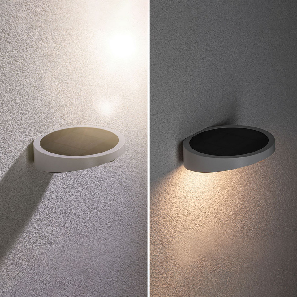 Paulmann Ryse Utomhus Vägglampa Solcelle m/Sensor, vit från Paulmann