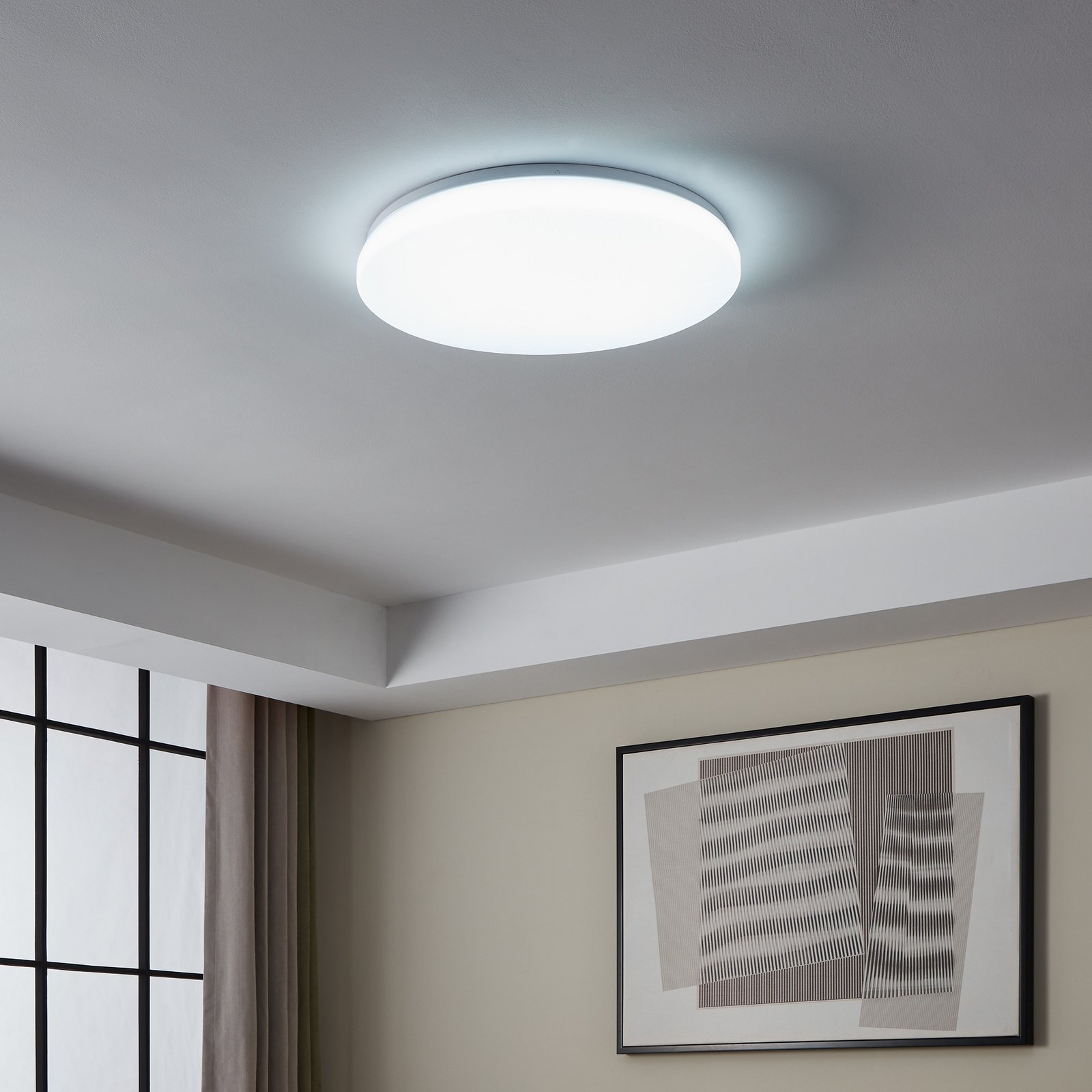 EGLO connect Totari-Z LED griestu gaisma, balta, 56cm