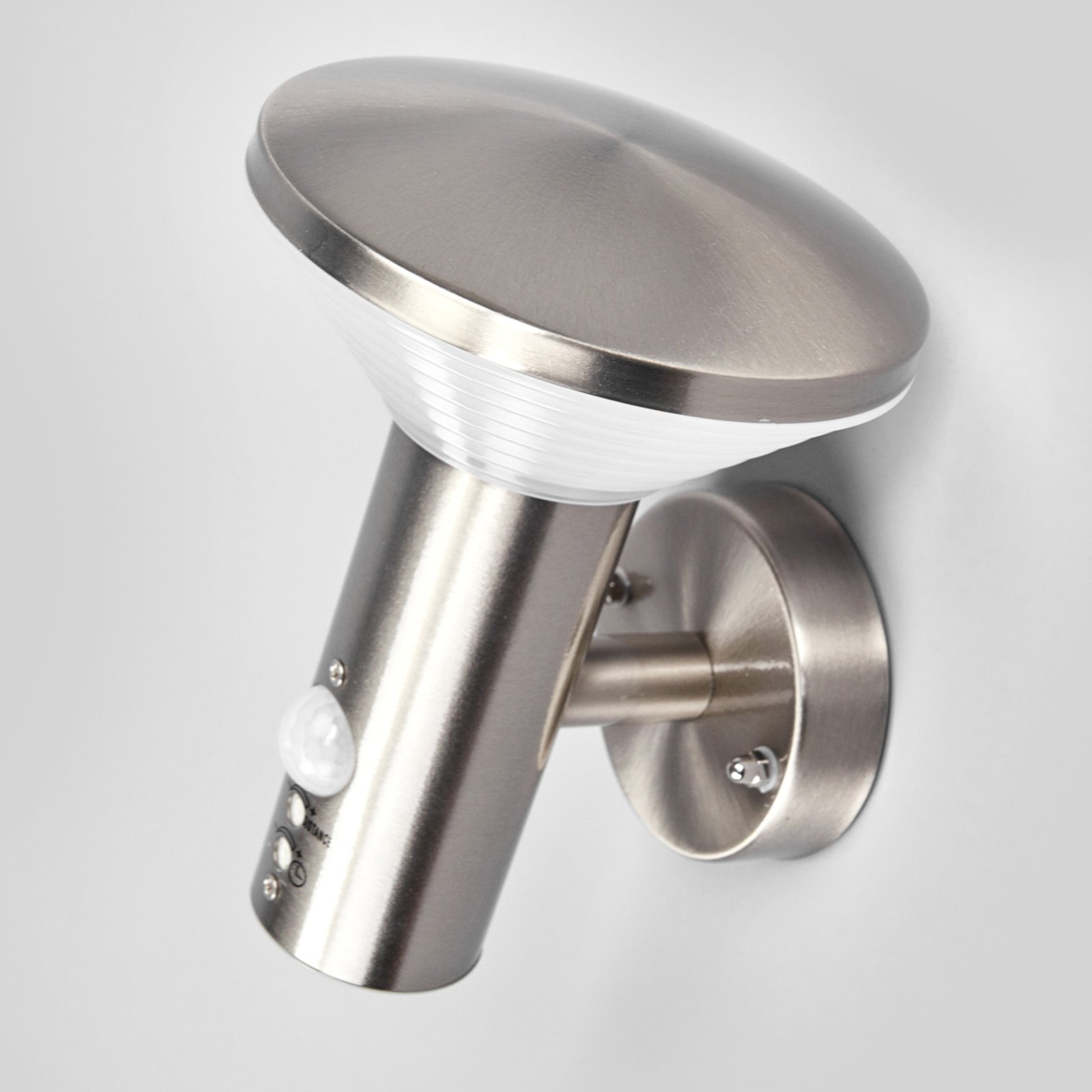 Tiga LED Candeeiro de Parede Exterior w/Sensor Stainless Steel/White - Lindby