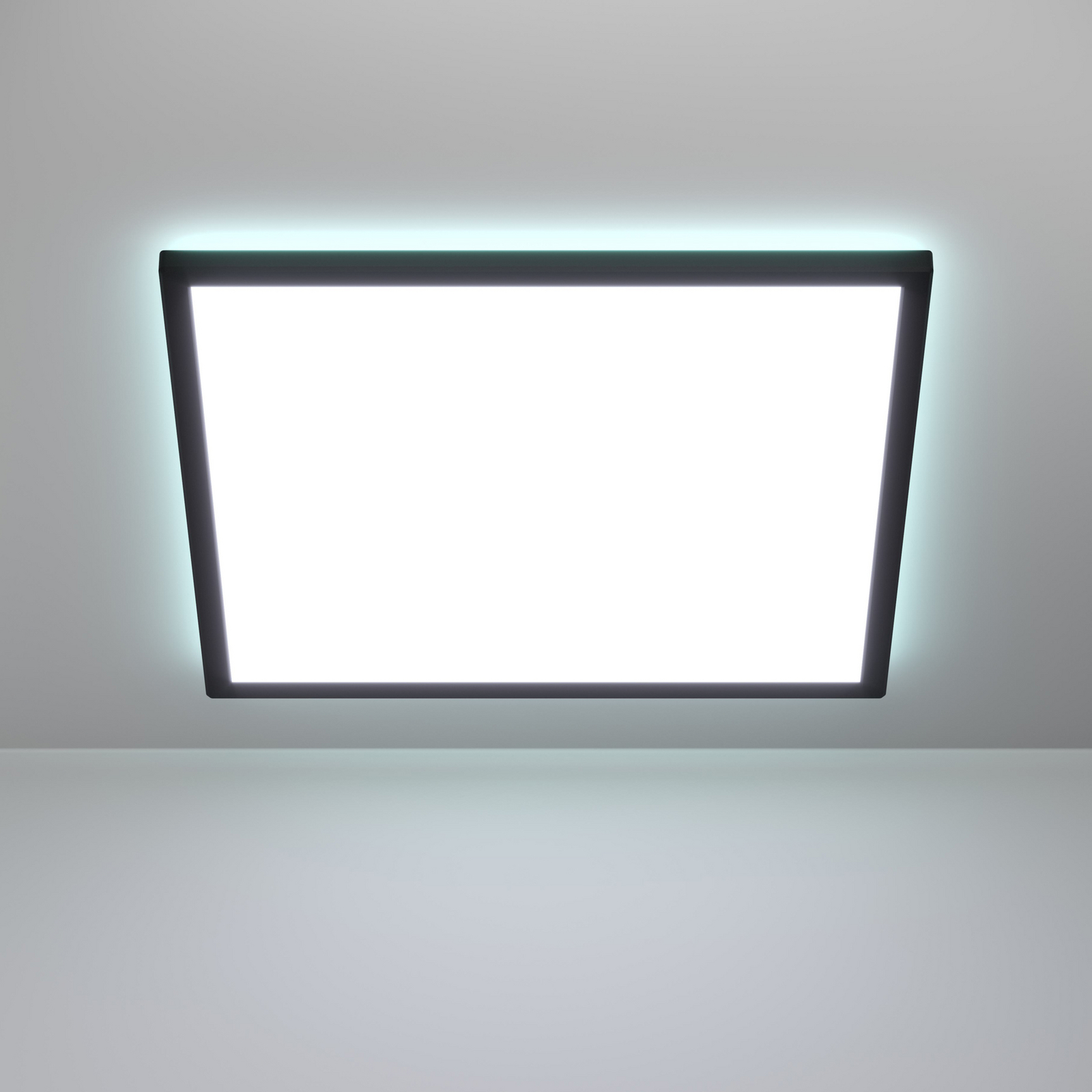 EGLO connect LED-Deckenlampe Rovito-Z, schwarz, 50 x 50 cm