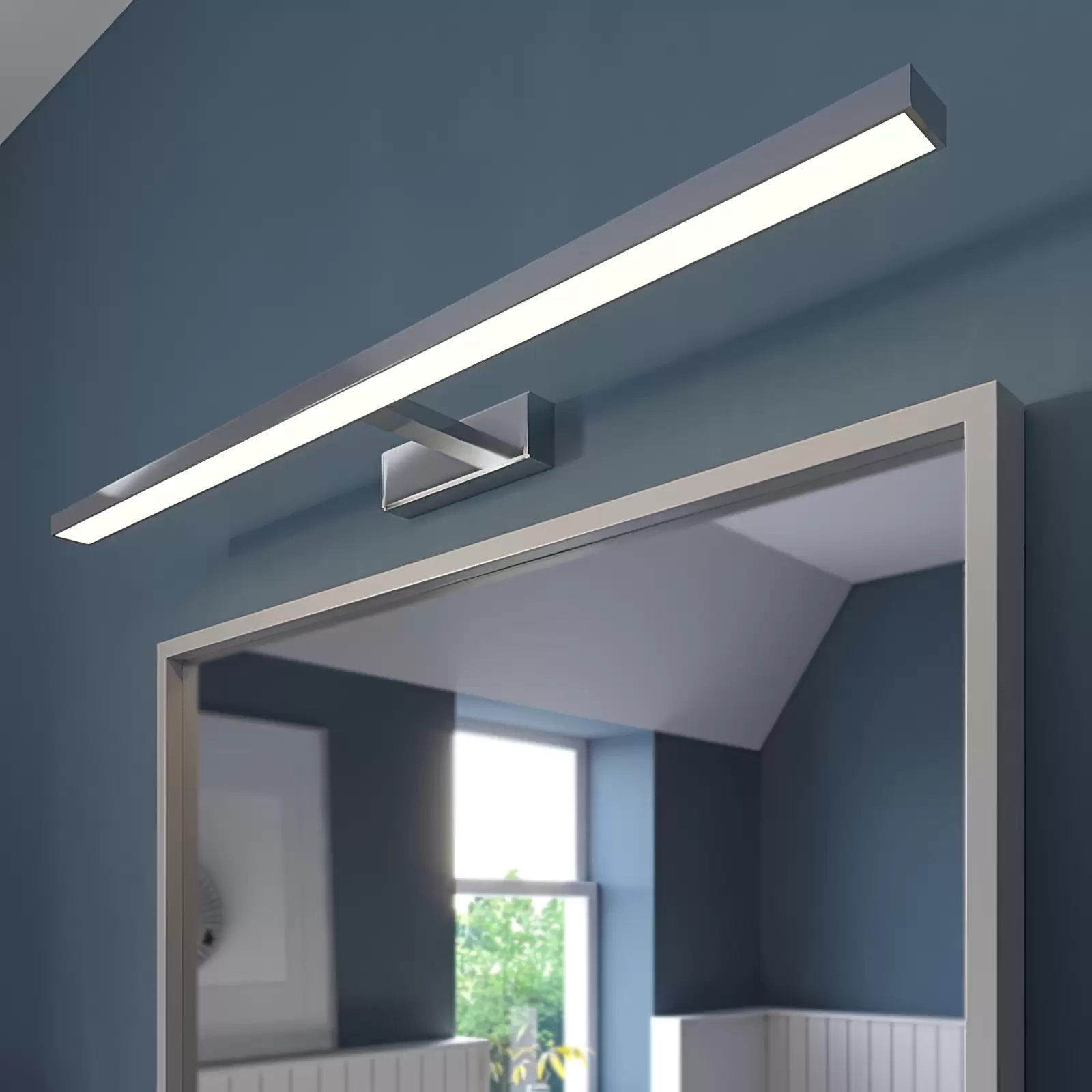 Lindby Jukka lámpara LED para espejo baño 90 cm