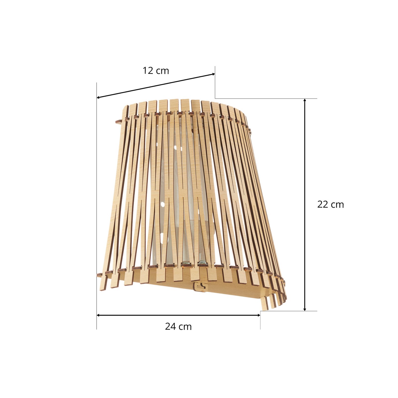 Effective wooden wall light Sendero