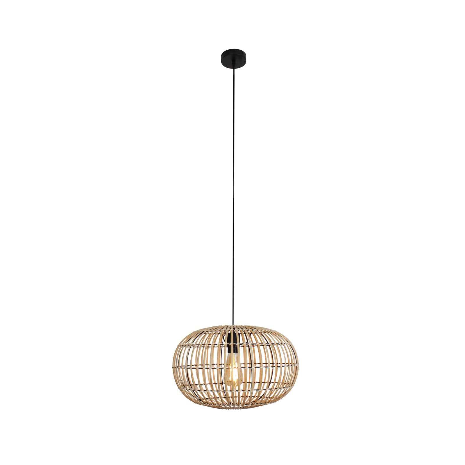 Bamboe hanglamp, naturel, hoogte 25 cm, Ø 40 cm