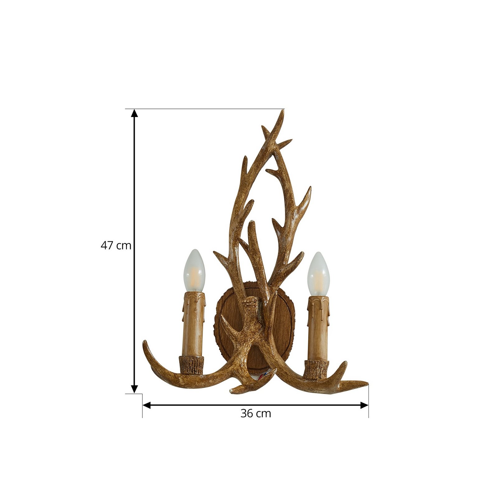 Fibi Wandleuchte Brown - Lindby