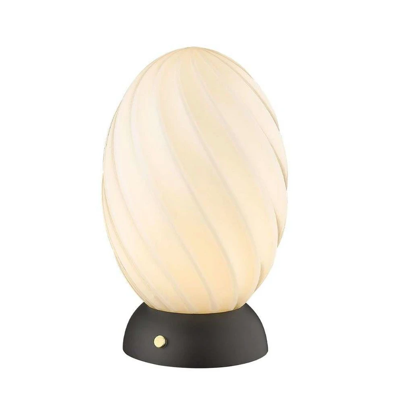 Halo Design - Twist Oval Tischleuchte Opal/Black
