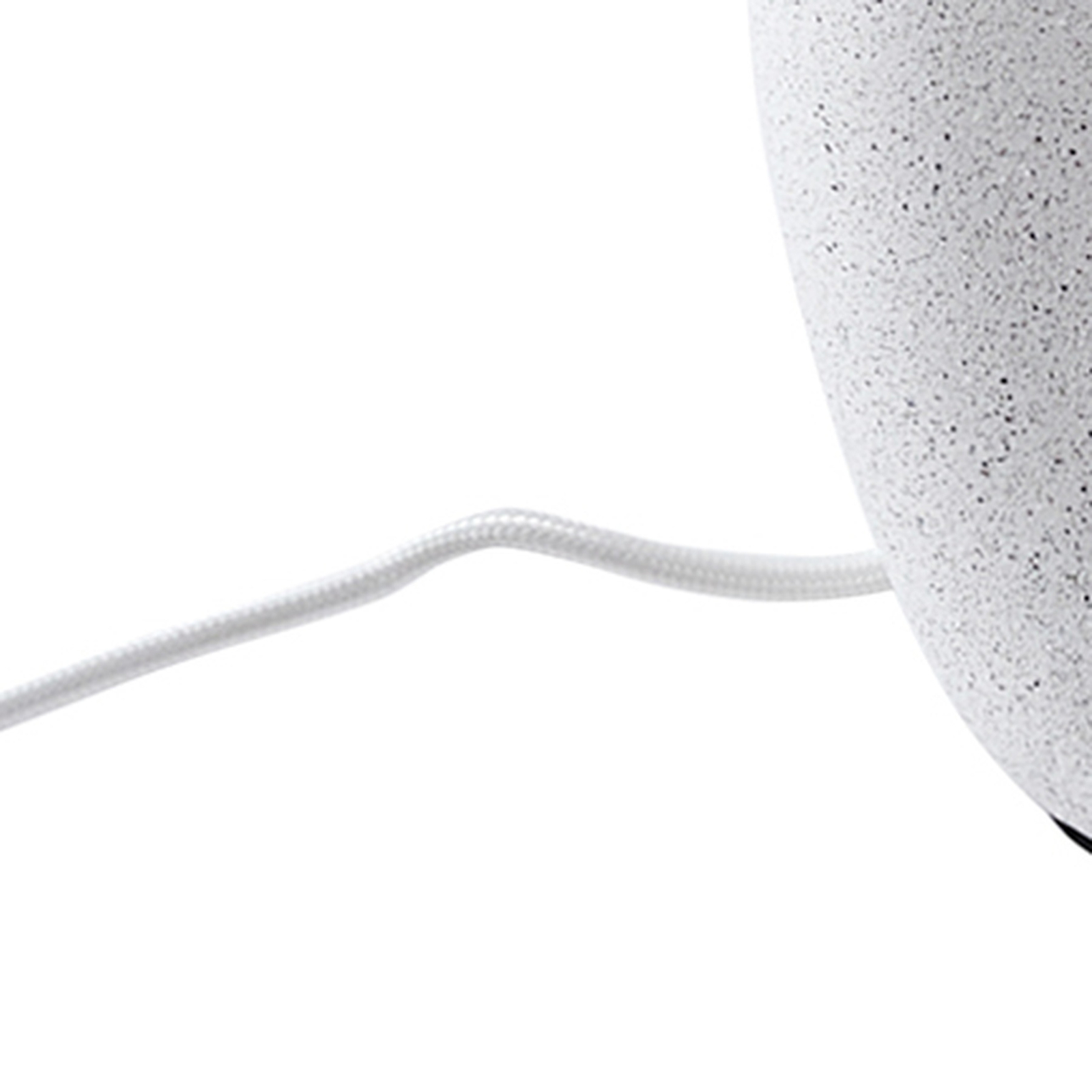 Lindby table lamp Thalassia, white, Ø 30 cm, ceramic