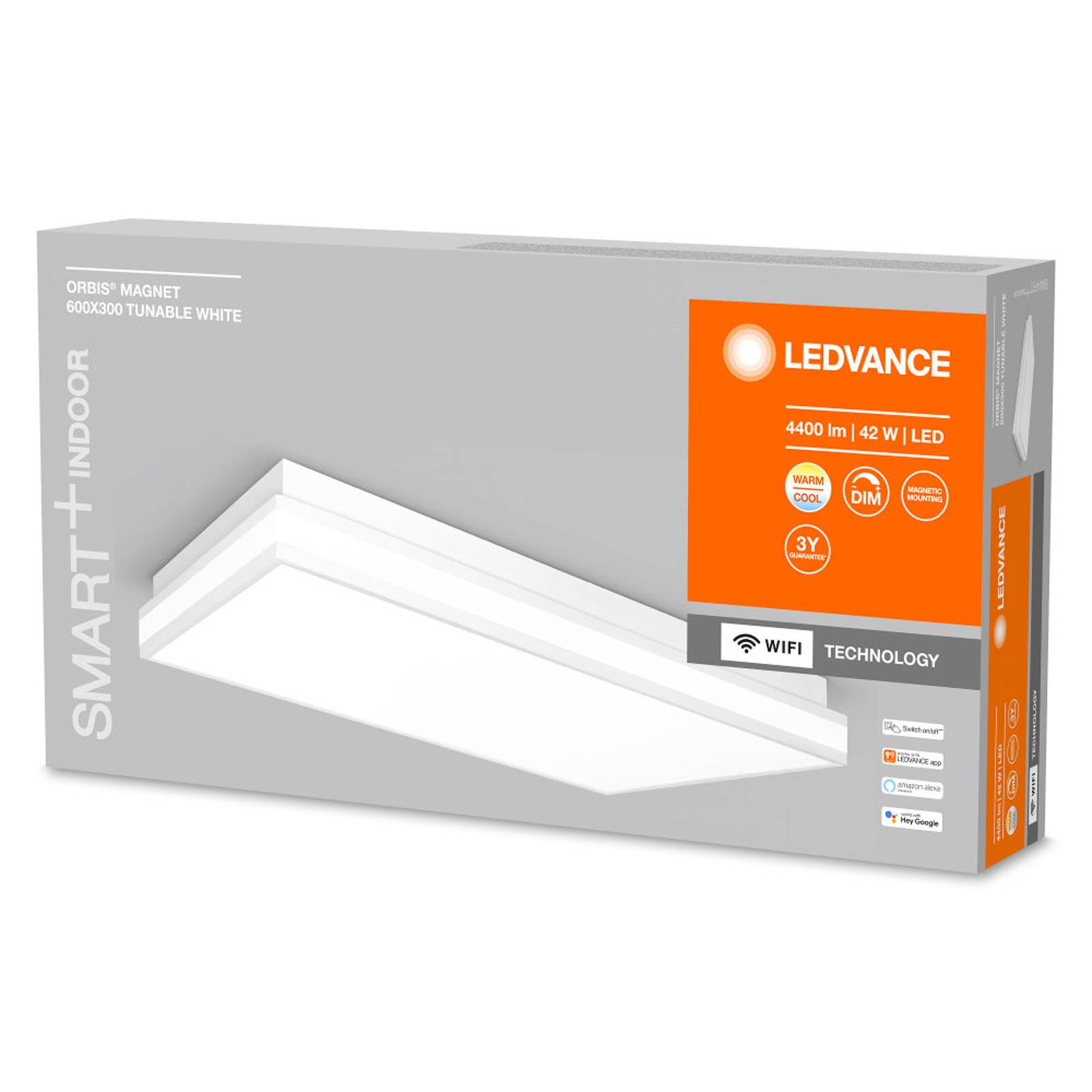 LEDVANCE SMART+ WiFi Orbis Magnet biały, 60x30cm