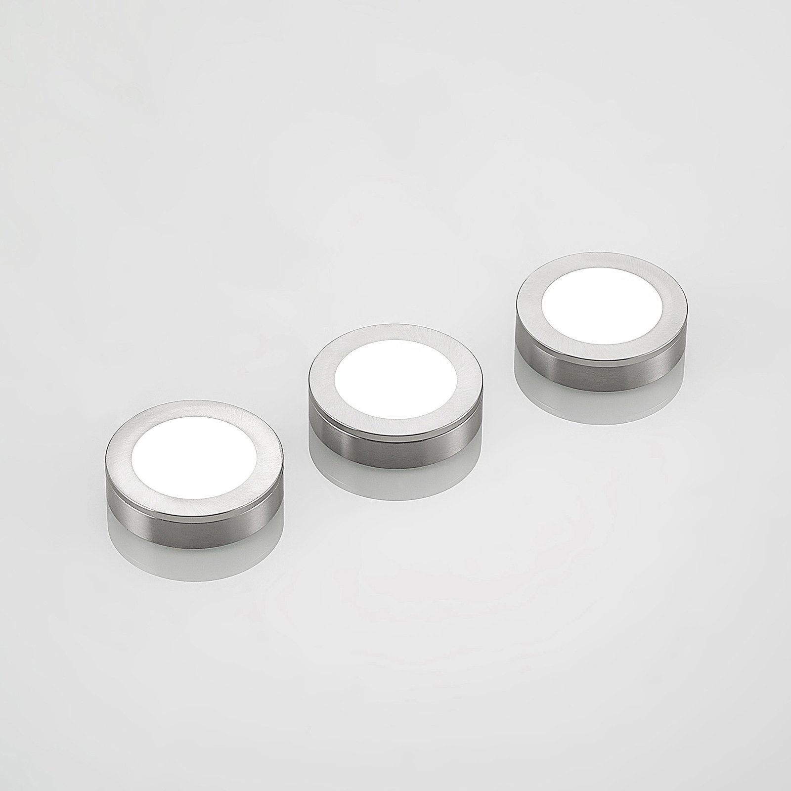 Arcchio Vilam LED-Unterbaulampen 3er-Set nickel