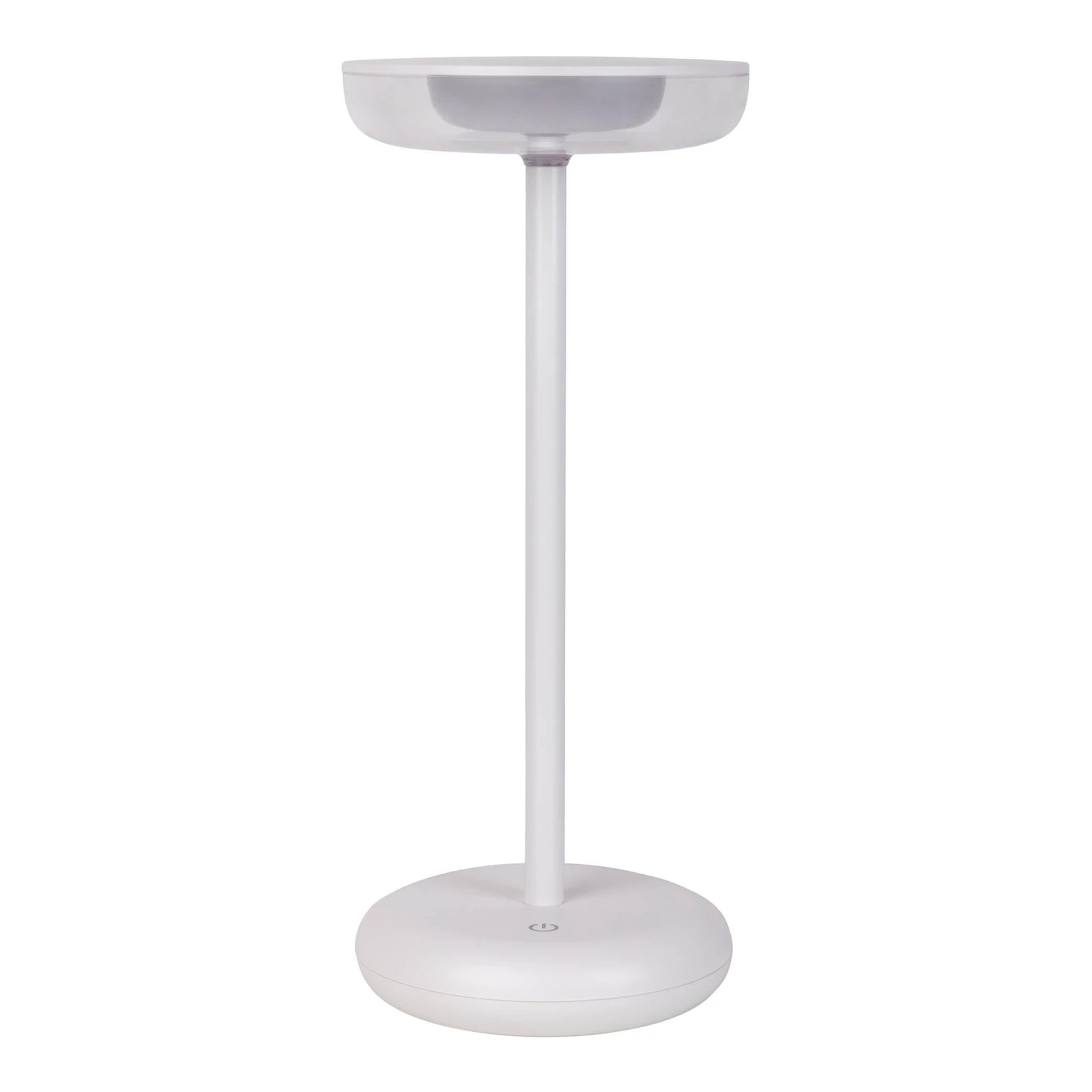 Luz de pátio recarregável LED Pasi, branco Altura 26 cm Metal Touch