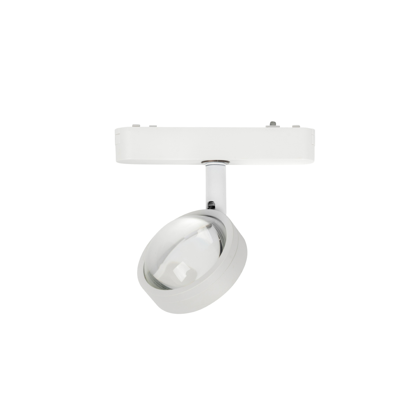 Lindby LED reflektor 48 V Lumaro, biely, Ø 7,3 cm, hliník