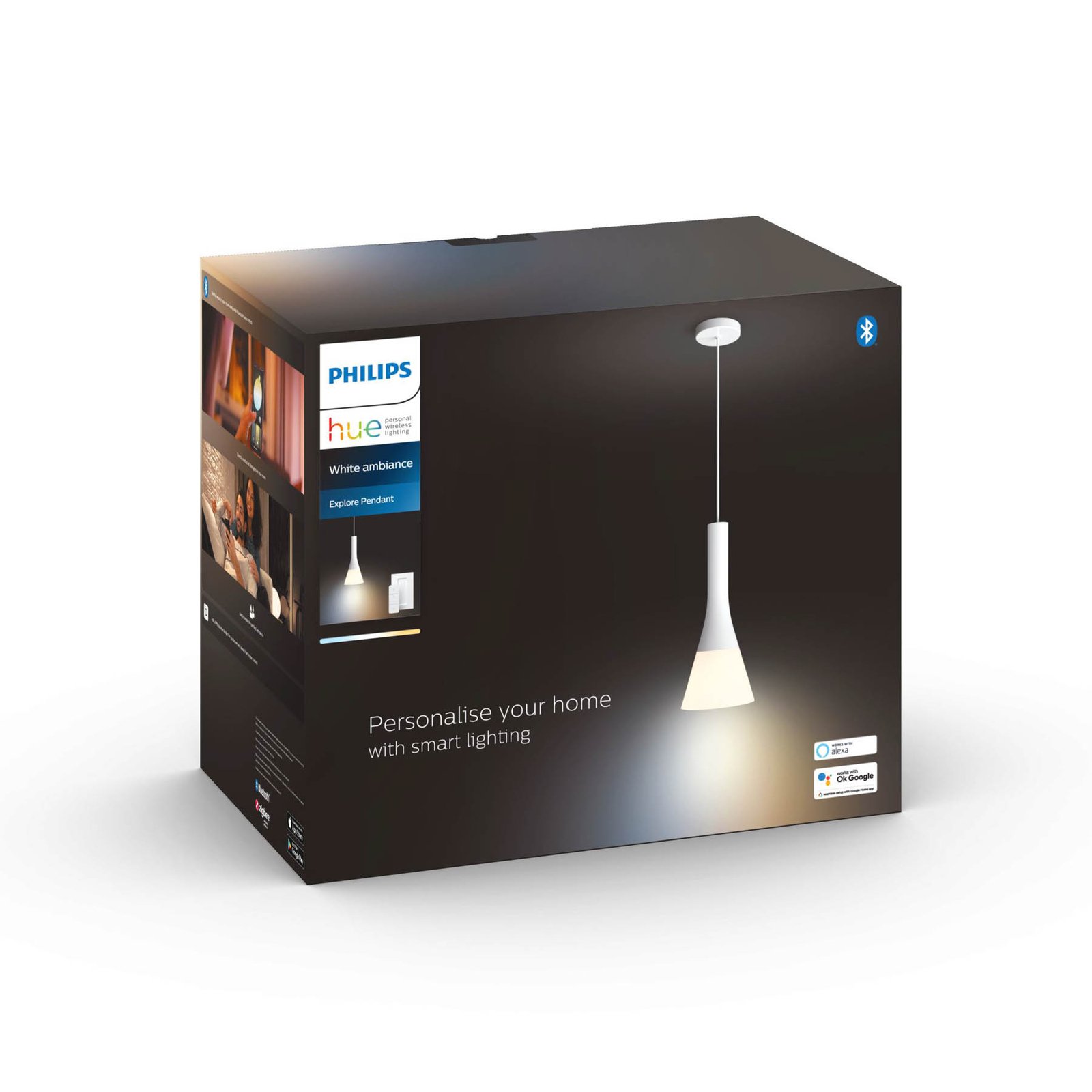 Philips Hue White Ambiance pendellampe dimmebryter
