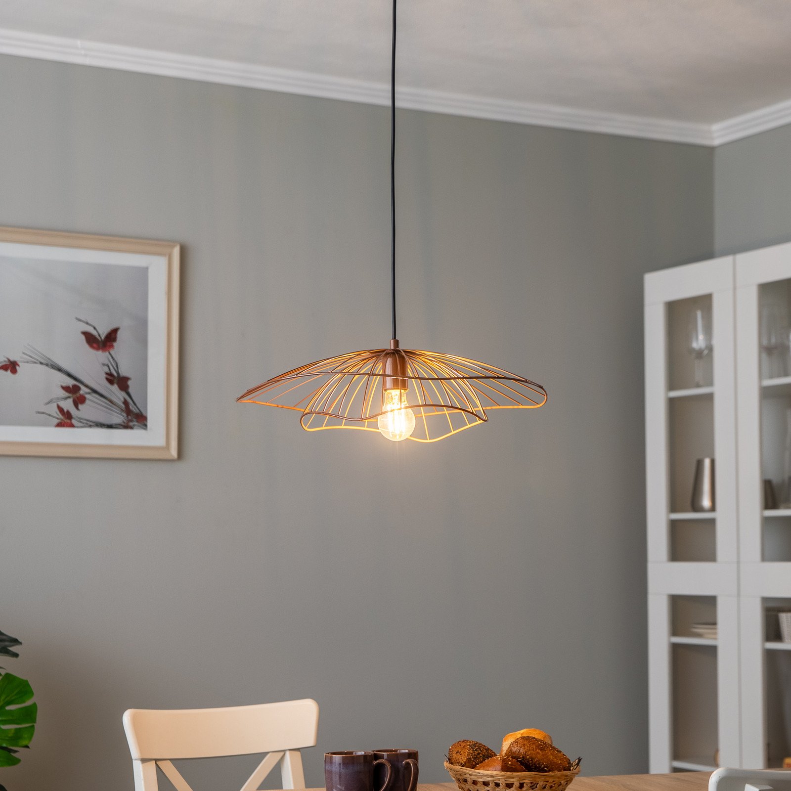 Opviq Lampă suspendată Tel 6501 Ø50cm cupru - Camera de zi / sufragerie - modern - Metal