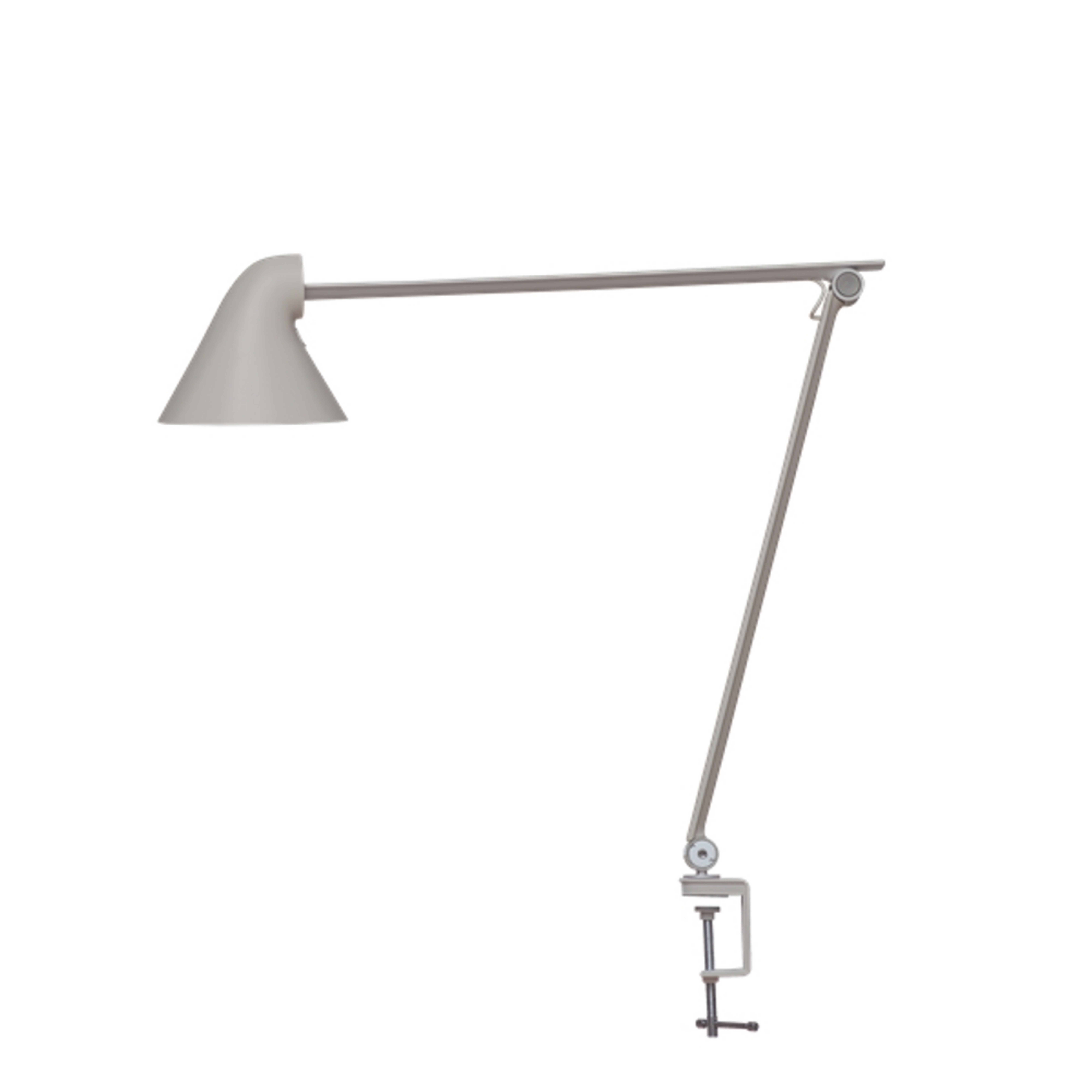NJP Table Lamp Lamp with Clamp 2700K Light Grey - Louis Poulsen