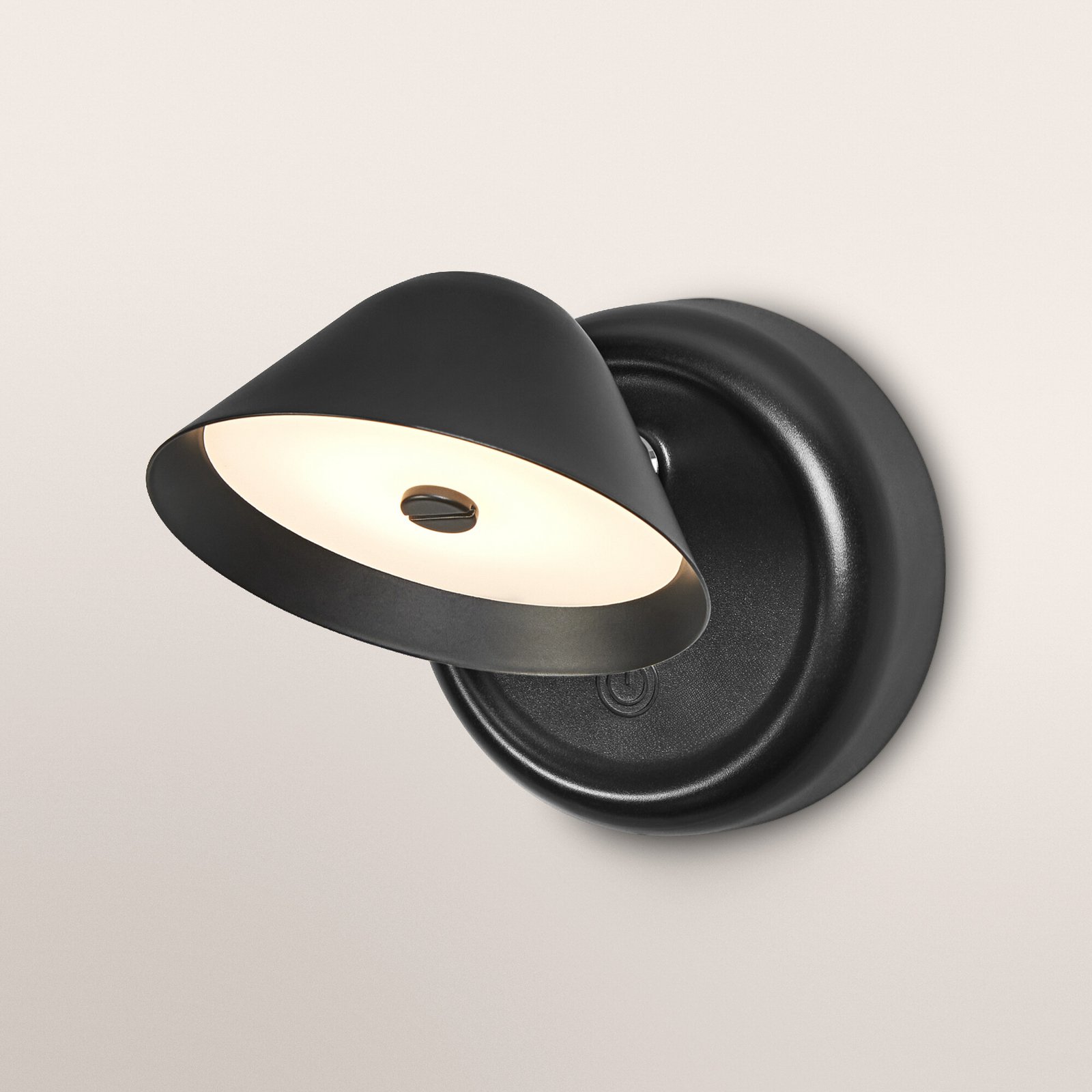 OSRAM LED-Akku-Wandleuchte NIGHTLUX CONE, schwarz, touchdim
