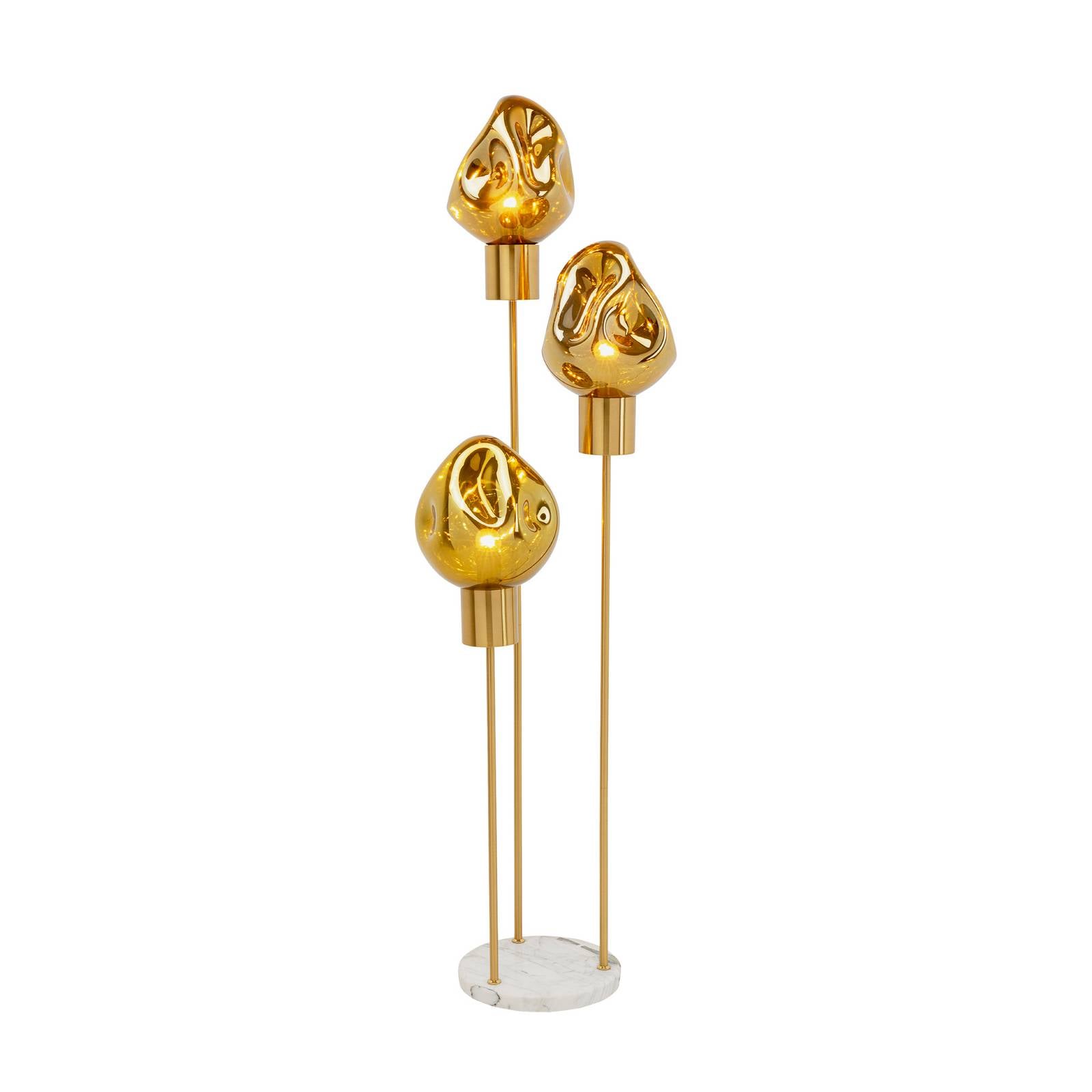 KARE Stehleuchte Supernova, amber, Glas, 160 cm, E27