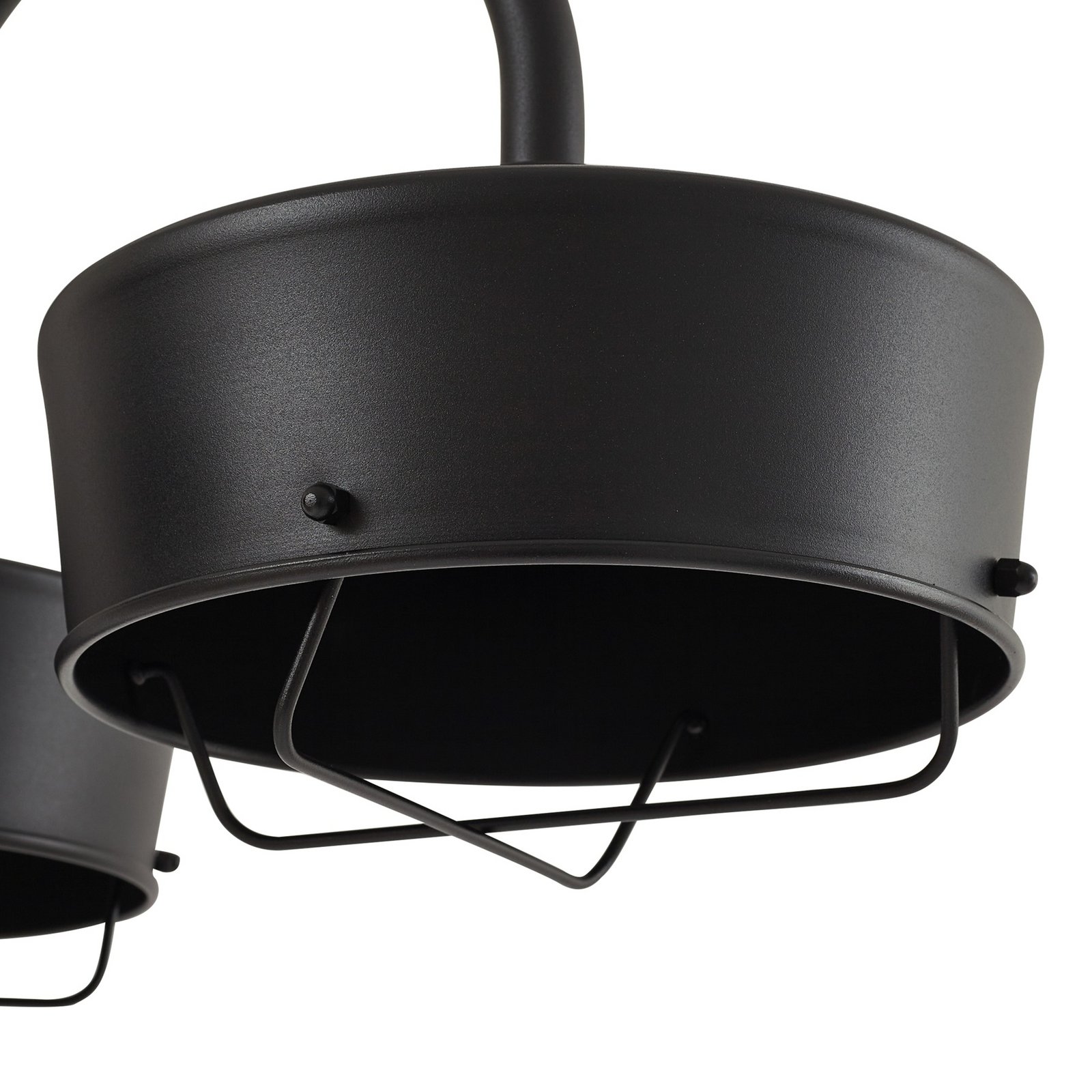 Prios LED välisvalgusti Thorus, 204 cm, must, 3-valgusti, IP44