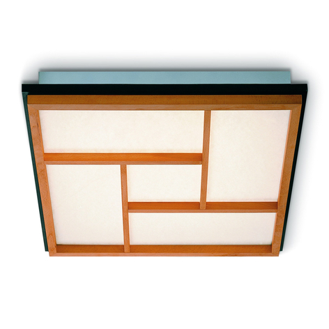 Kioto 5 - LED-Deckenleuchte aus Buchenholz