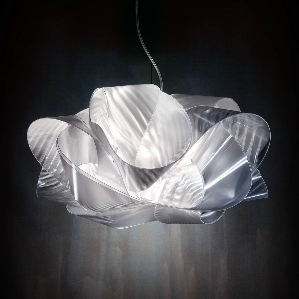 Slamp Fabula pendellampa Prism Ø 48, transparent från Slamp
