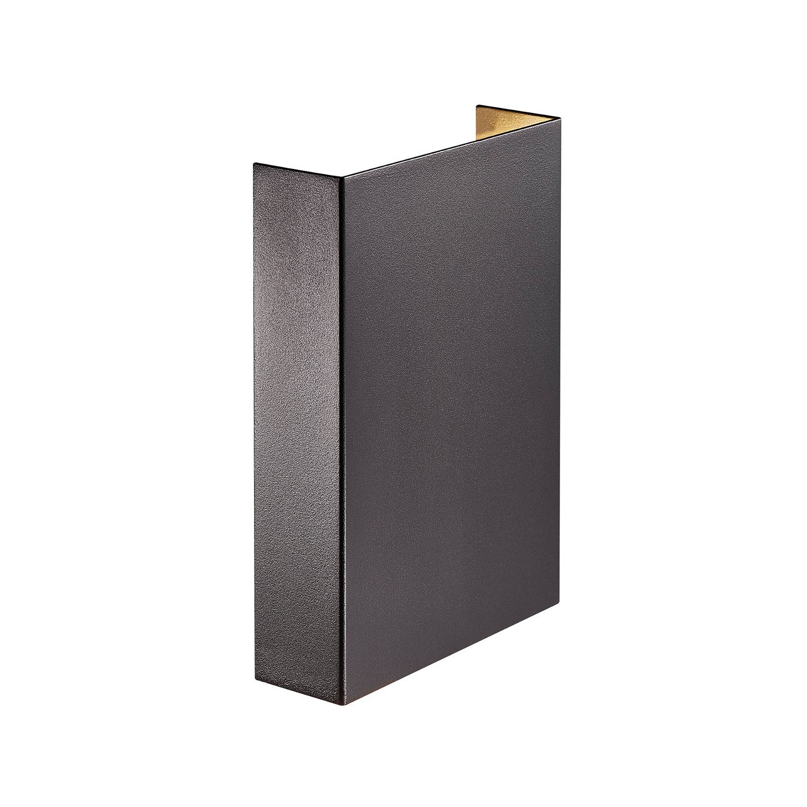 LED-Außenwandleuchte Fold, 15 x 21cm, schwarz