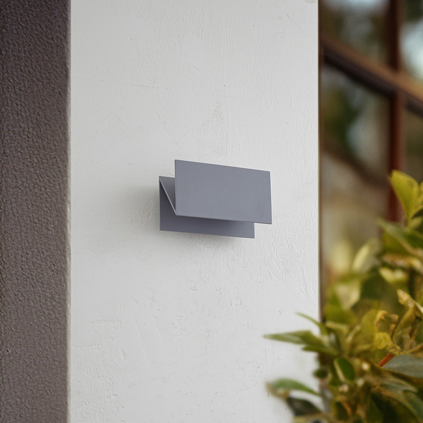 Meja LED Extérieur Applique Murale 27cm IP54 Gris - Lucande