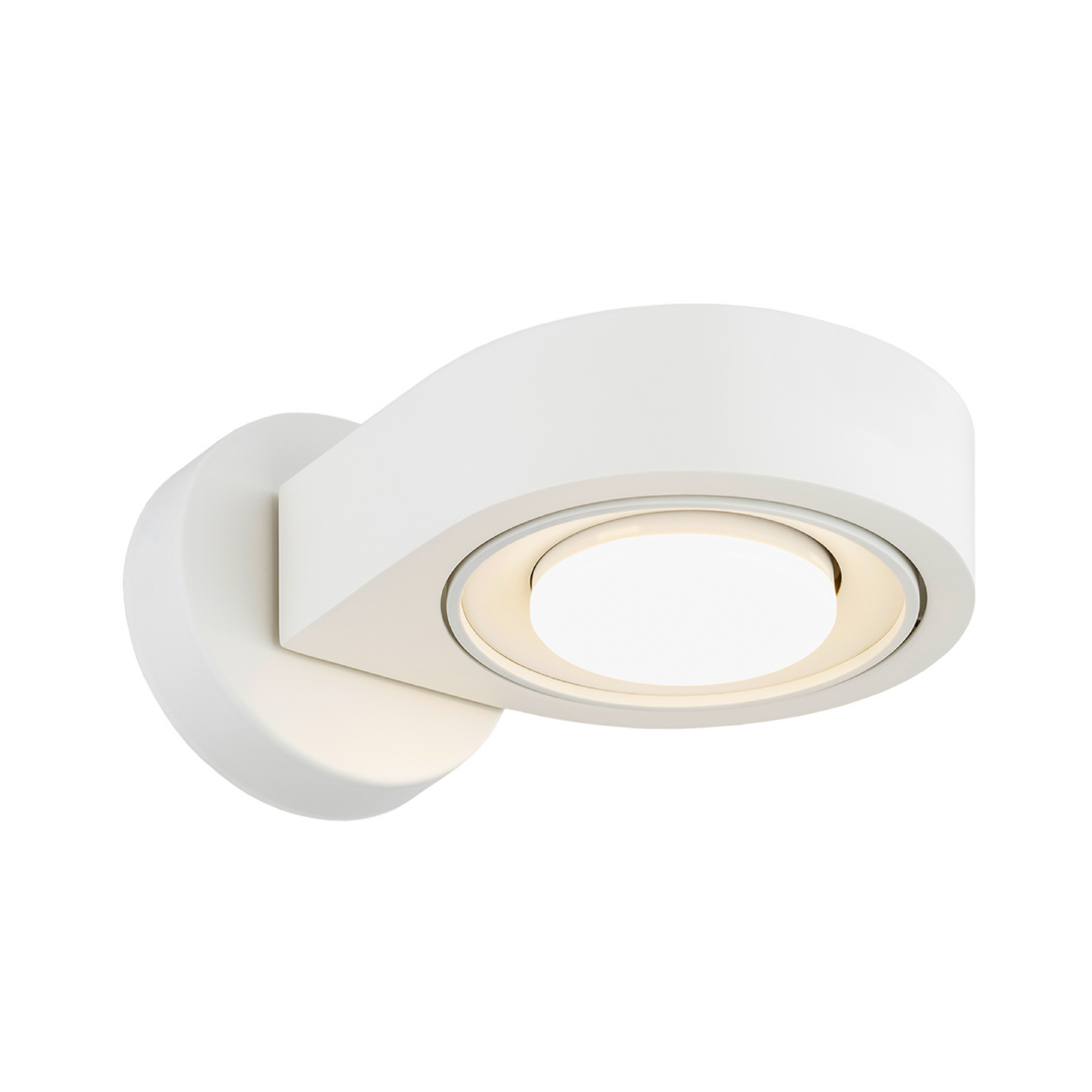 Seinäkohdevalaisin Lili, kermanvärinen, Ø 14 cm, GX53