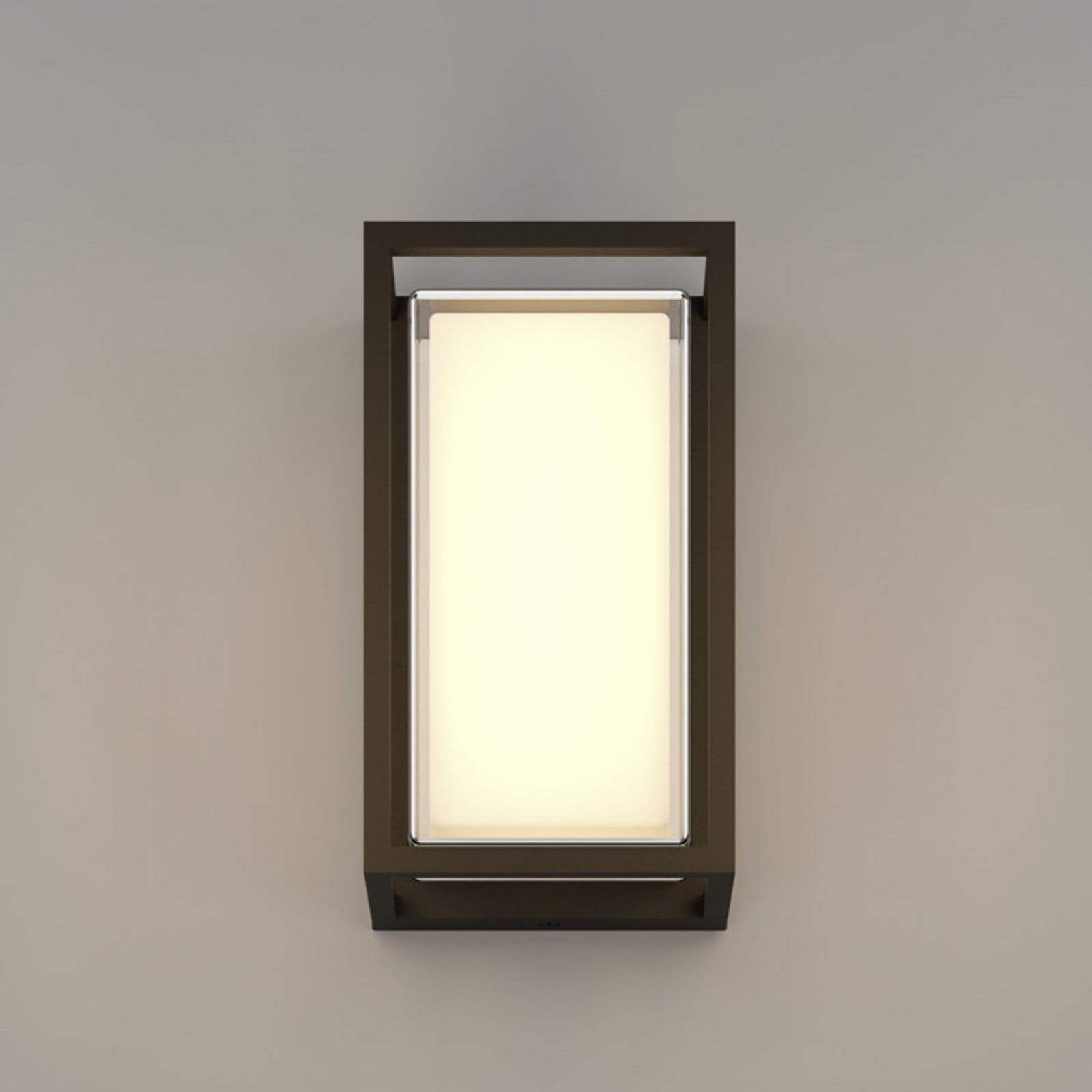EGLO LED стенен светилник за външно осветление GENOVESE, черен, 24 см, IP65, CCT