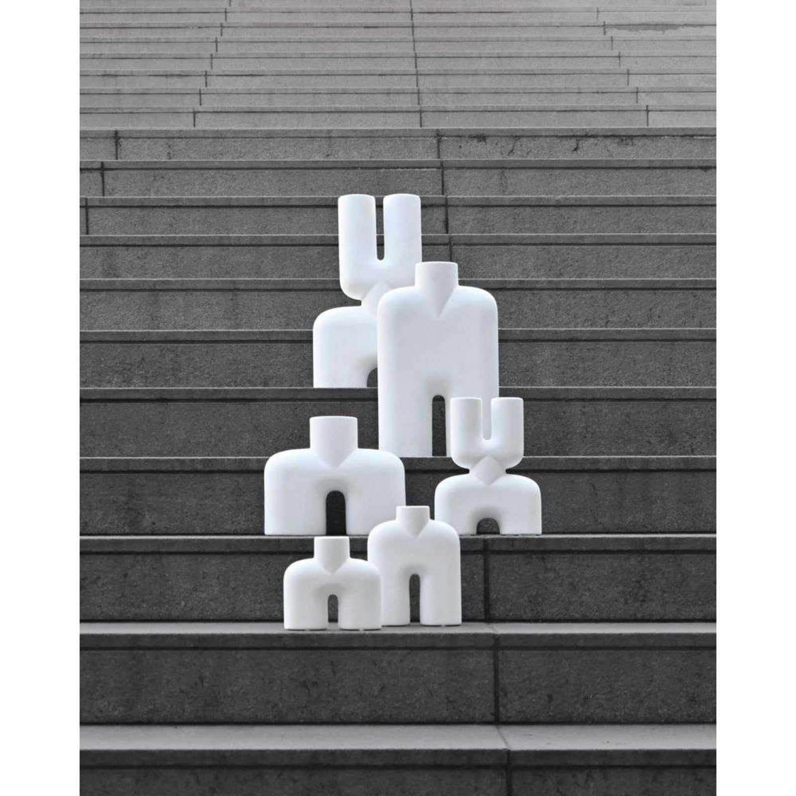 Dvostruka vaza Cobra Mini Bone White - 101 Copenhagen