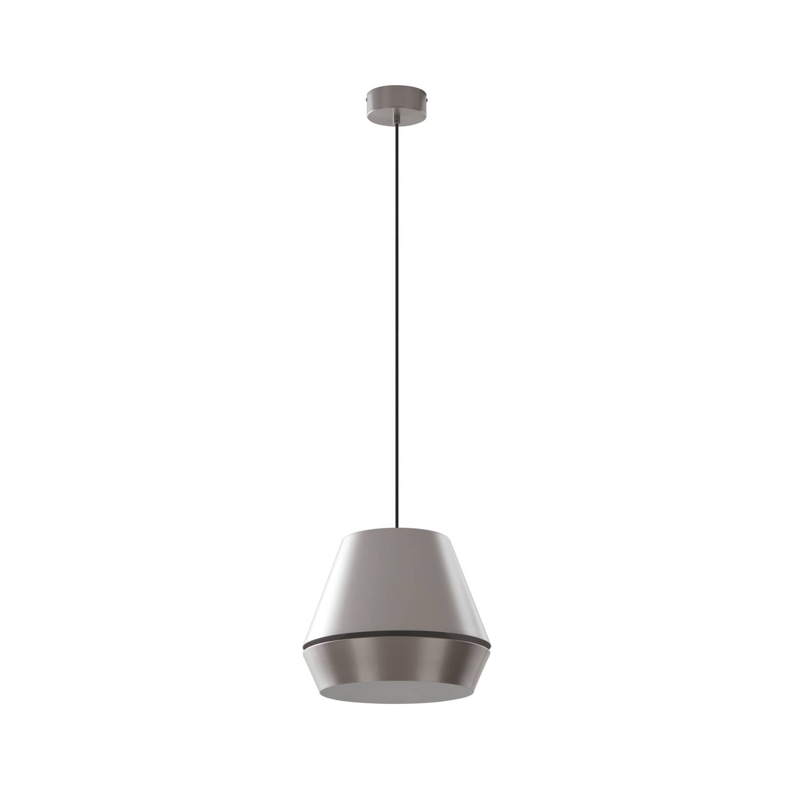 Lucande Mynoria LED-Hängeleuchte, grau, Aluminium, Ø 35 cm