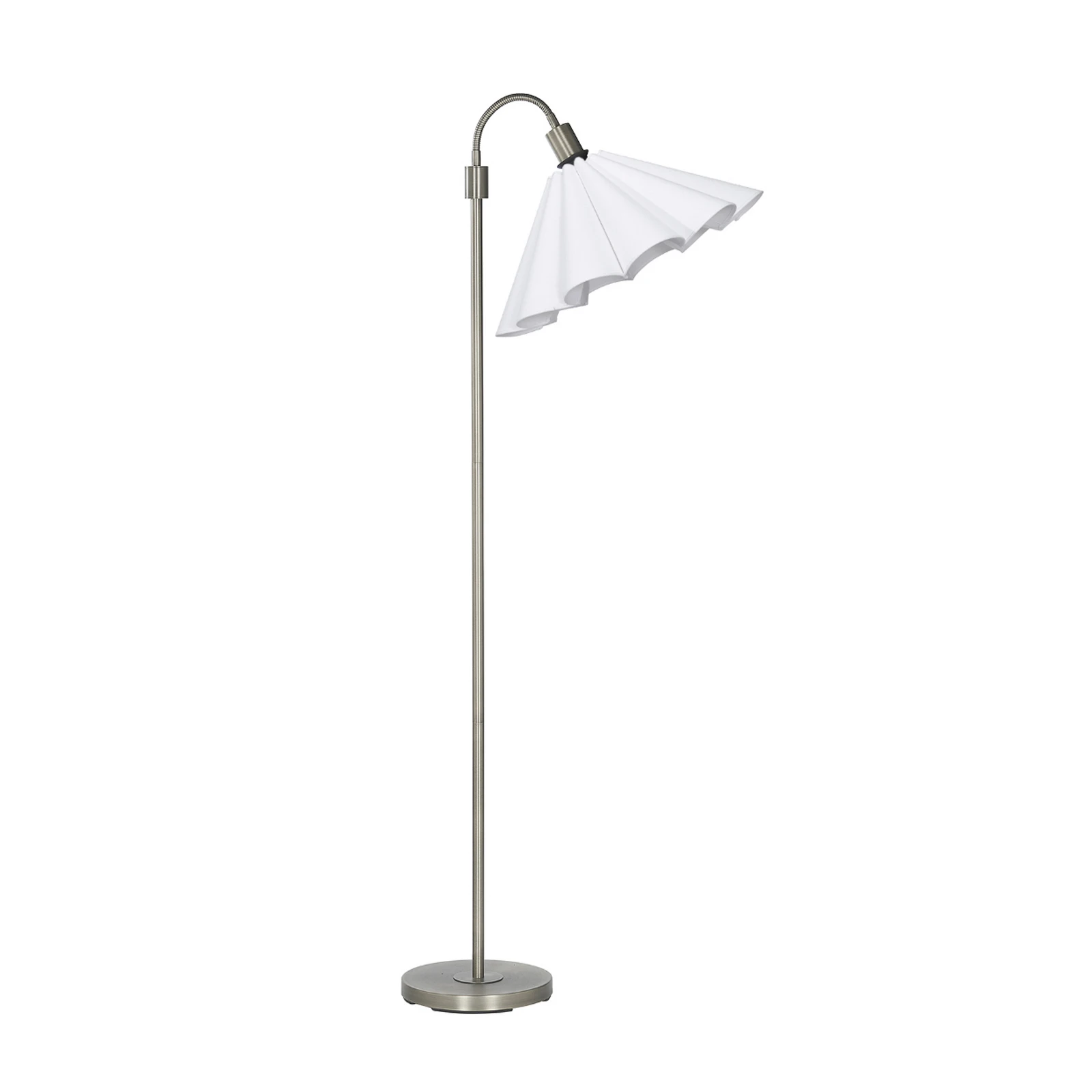 PR Home Frenja állólámpa, fehér/króm, Ø 45 cm