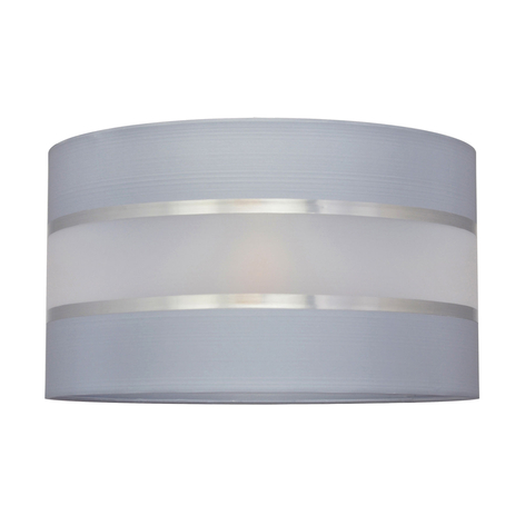 Lampenschirm Helen E27 Ø35/Höhe20cm grau/silber
