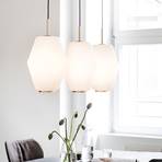 Northern Dahl hanging light with glass lampshade