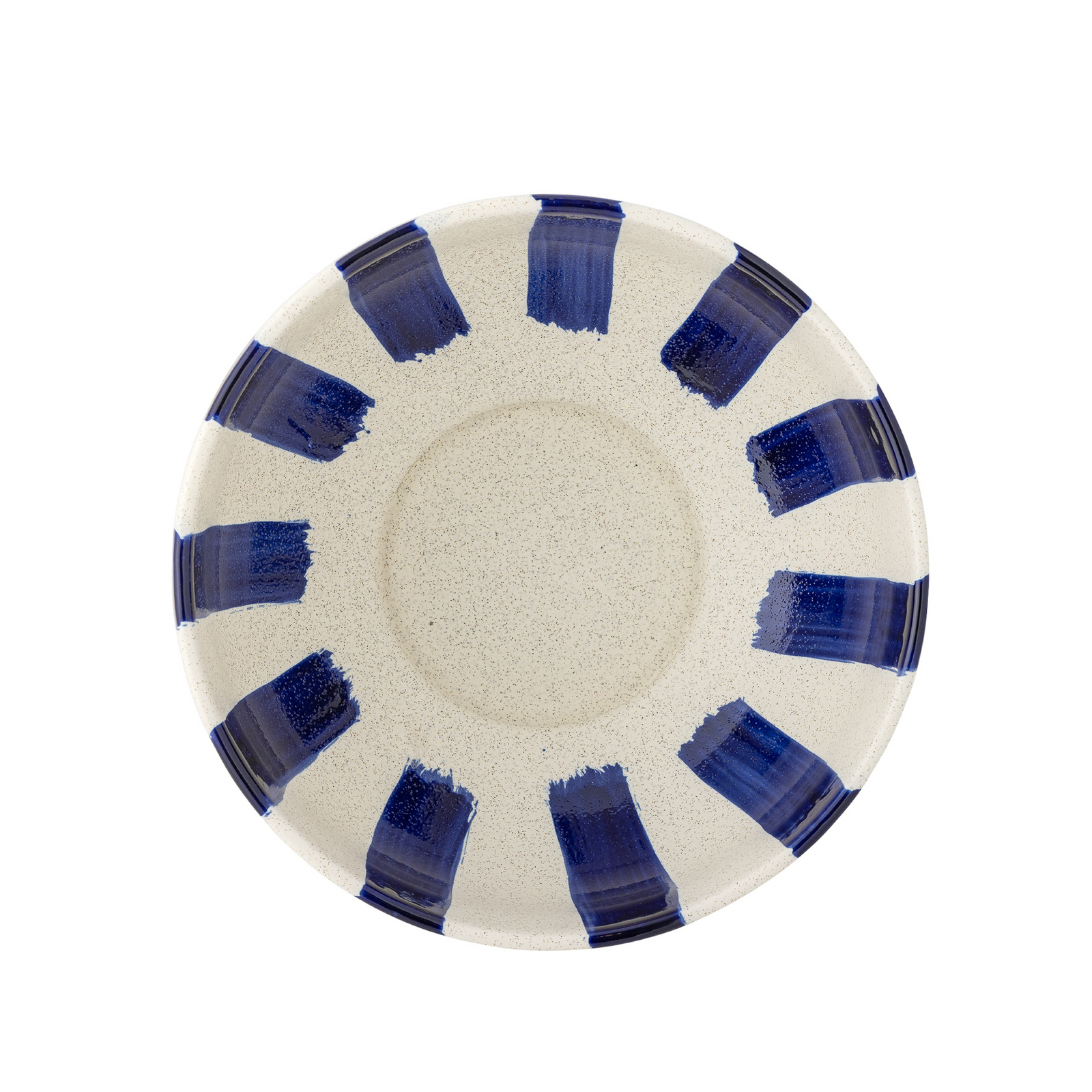Bol Shakti, bleu/blanc, hauteur 12 cm, céramique - Bloomingville
