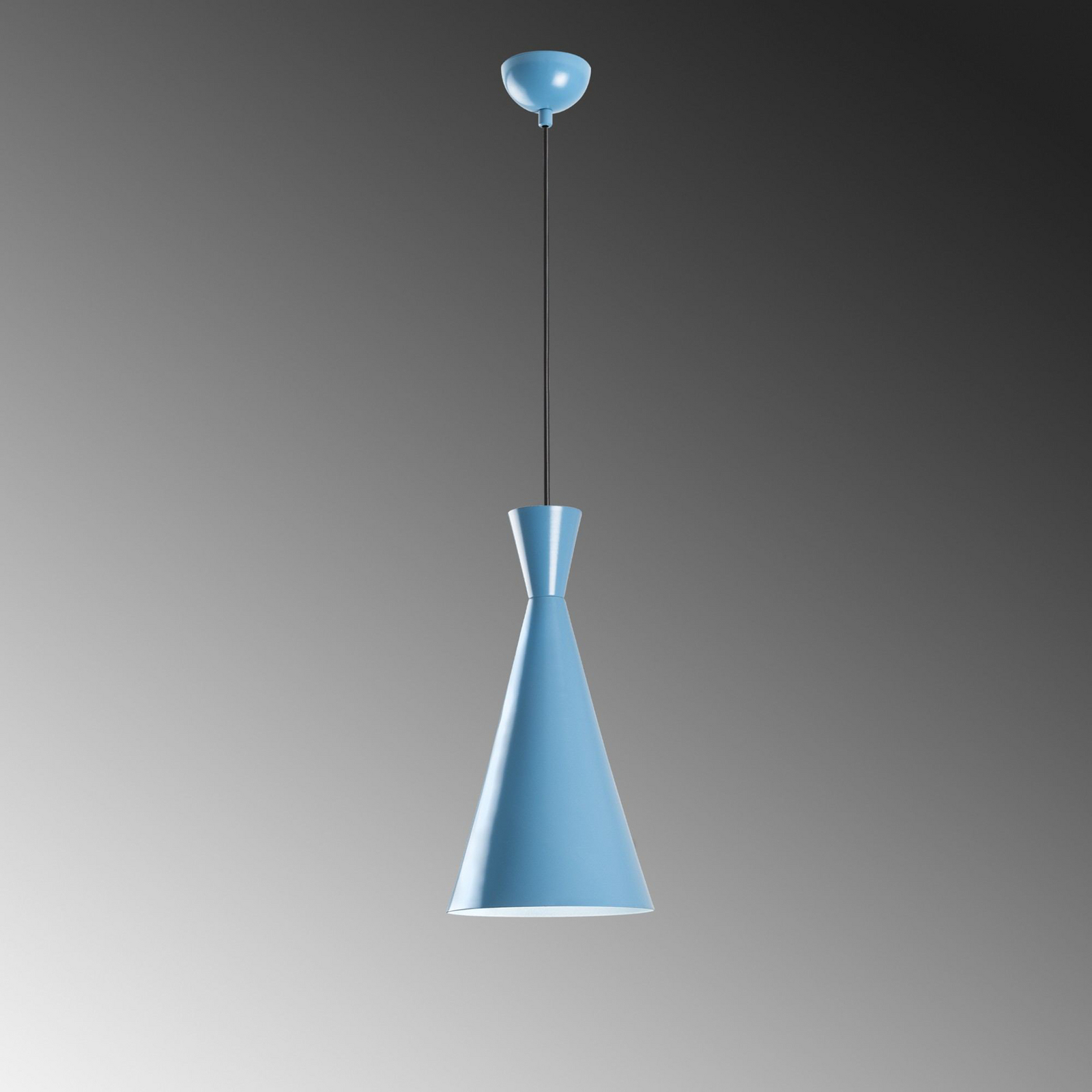 Lampa suspendată Tom, albastru deschis, metal, Ø 19 cm, E27