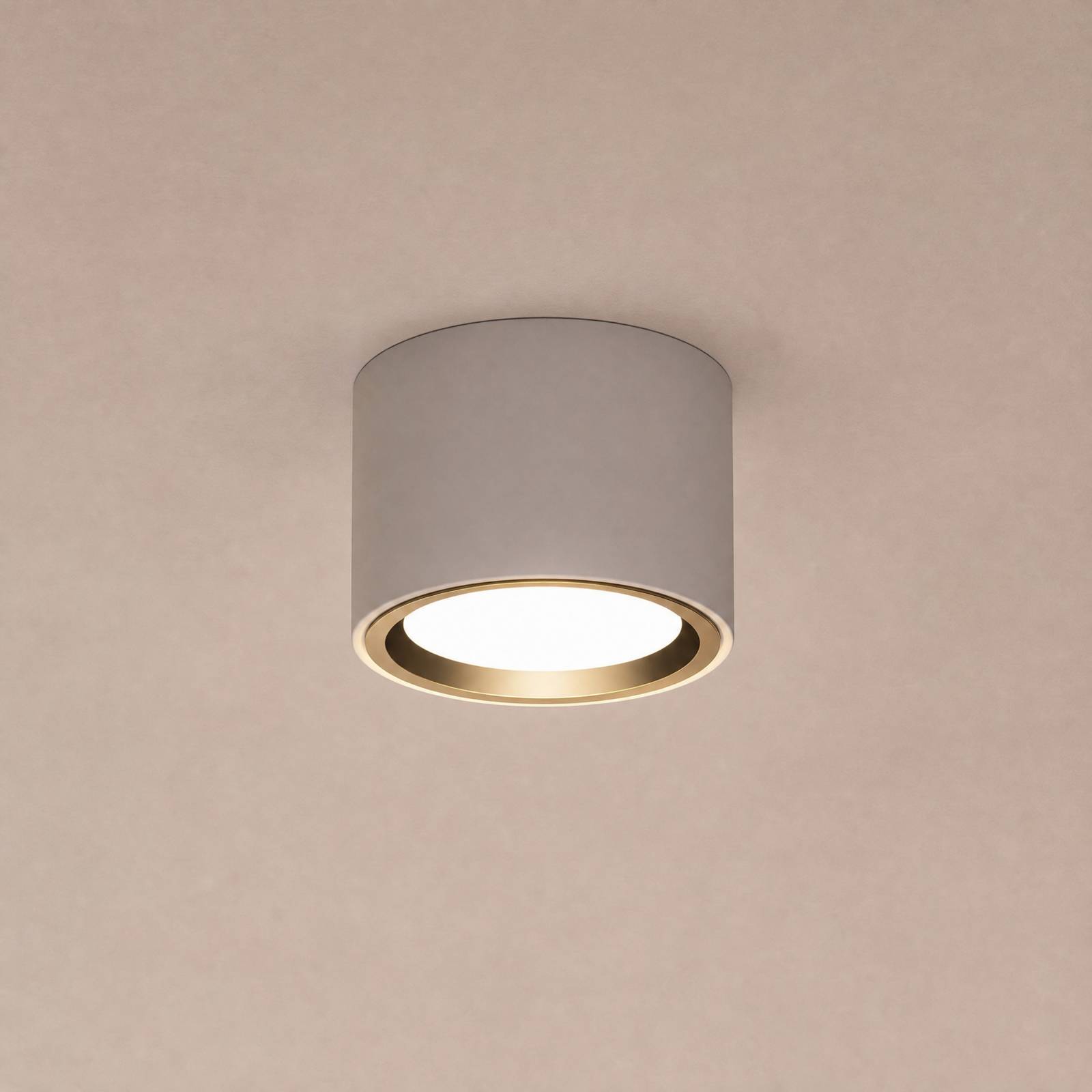 Fallon LED-downlight, 3-trins dæmper, hvid/stål