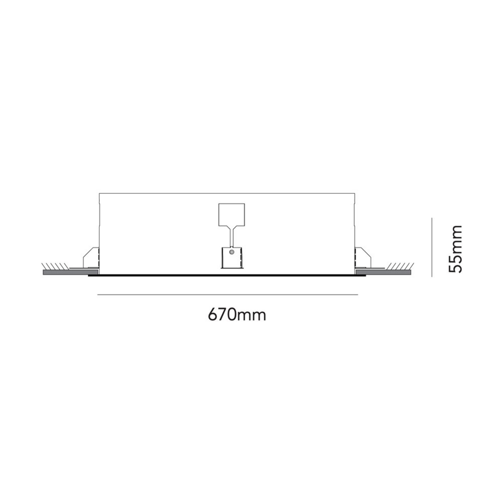 Sky 670 LED 3000K Stropna lampa Bijela - LIGHT-POINT