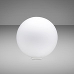 Fabbian Lumi Sfera Glas-Tischleuchte, liegend