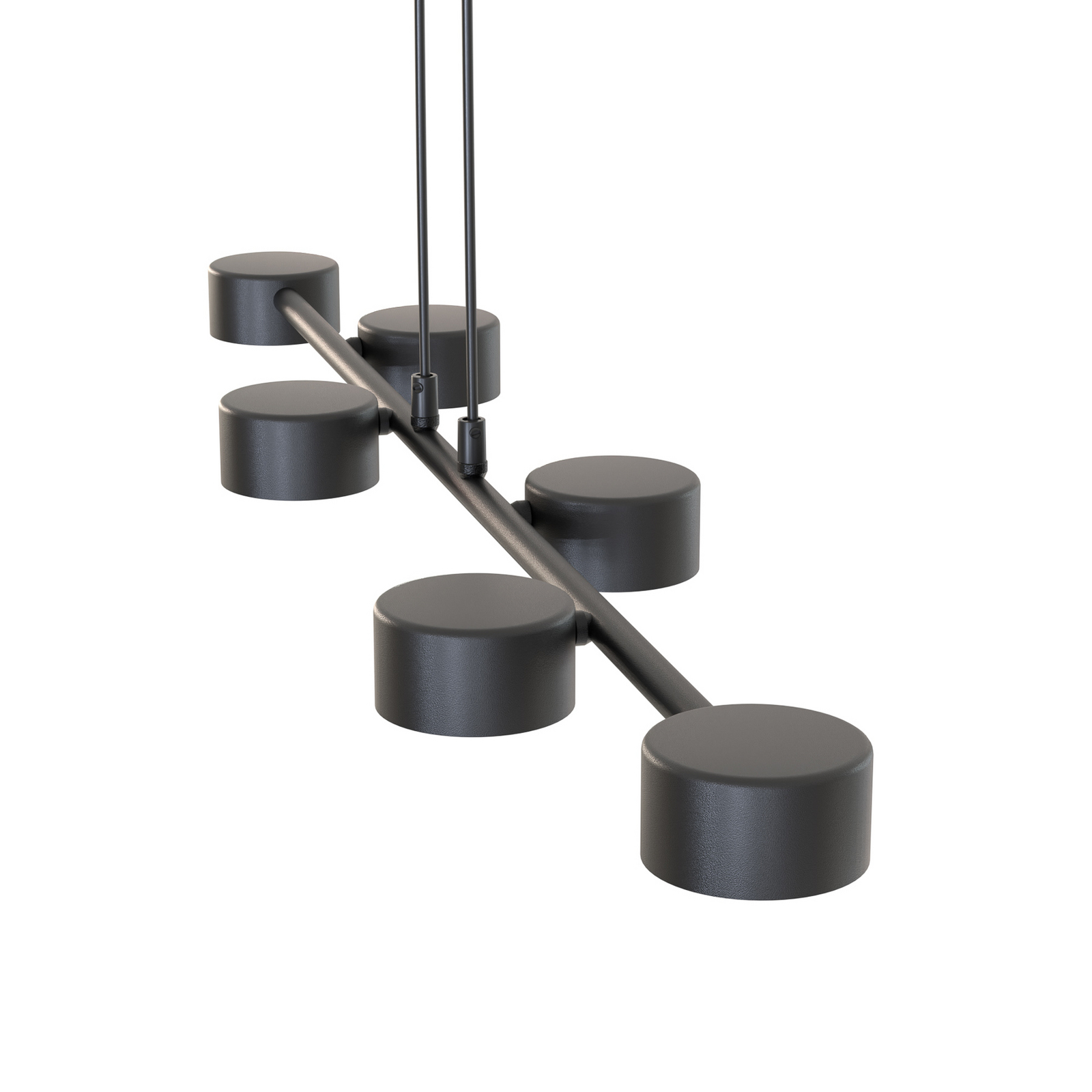 Deckenstrahler, Megara, Länge 80 cm, Metall, 6-flg.