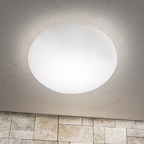 Deckenleuchte Alba aus Opalglas