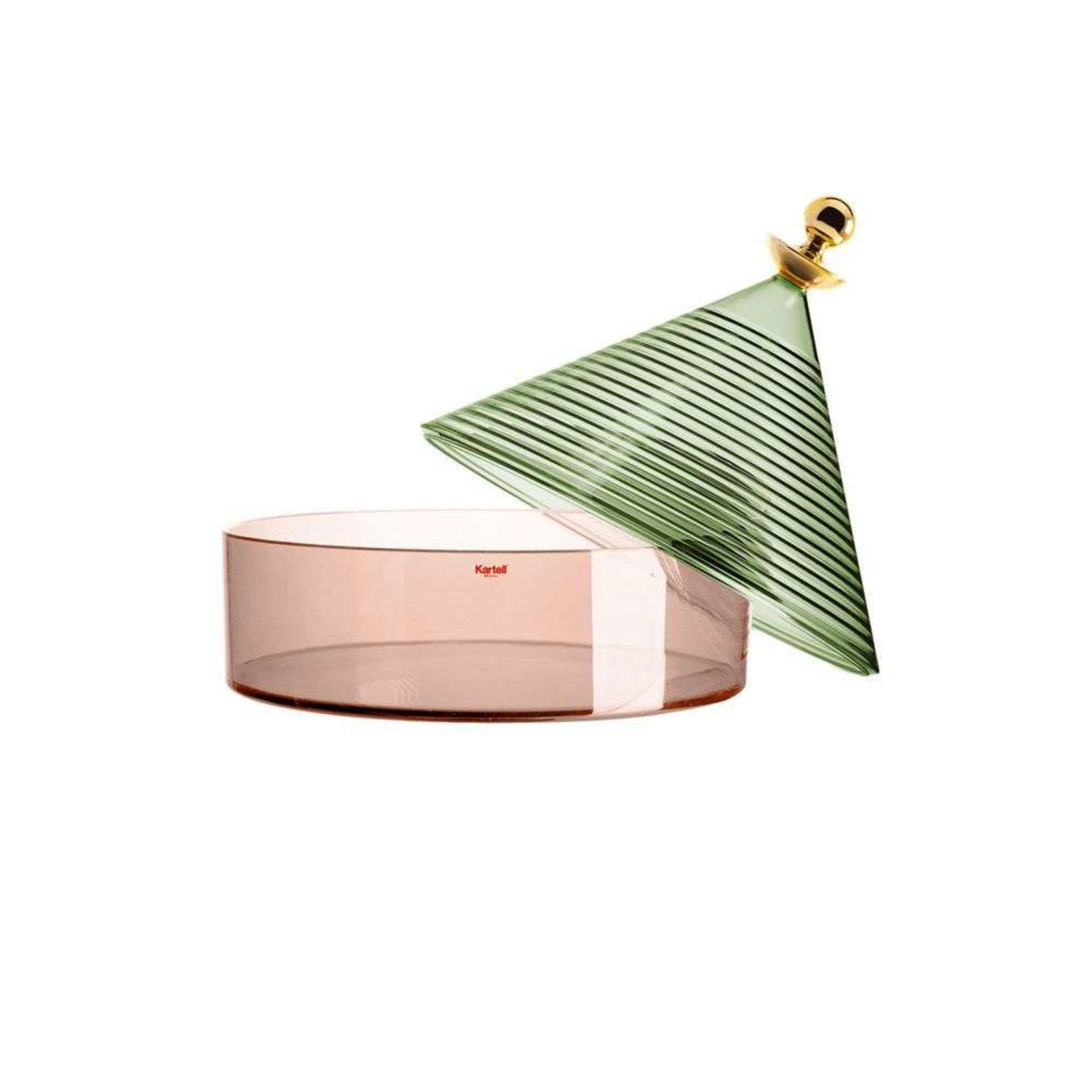 Trullo Storage Pot Green/Pink - Kartell