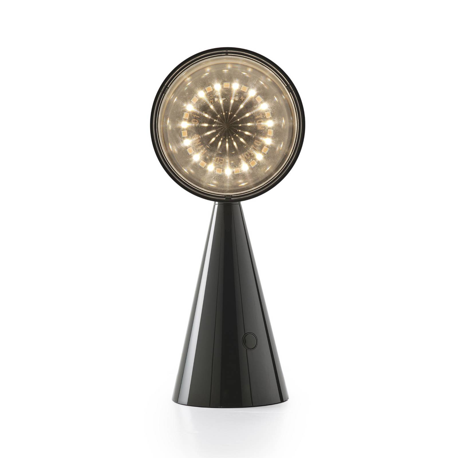 Tom Dixon lampa stołowa LED Pose, antracyt, wysokość 25 cm