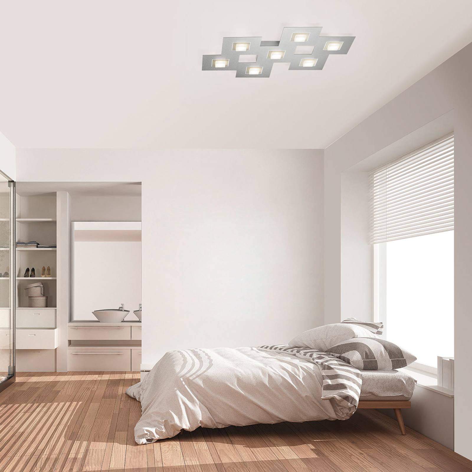 GROSSMANN Karree LED-Deckenleuchte 7-flammig