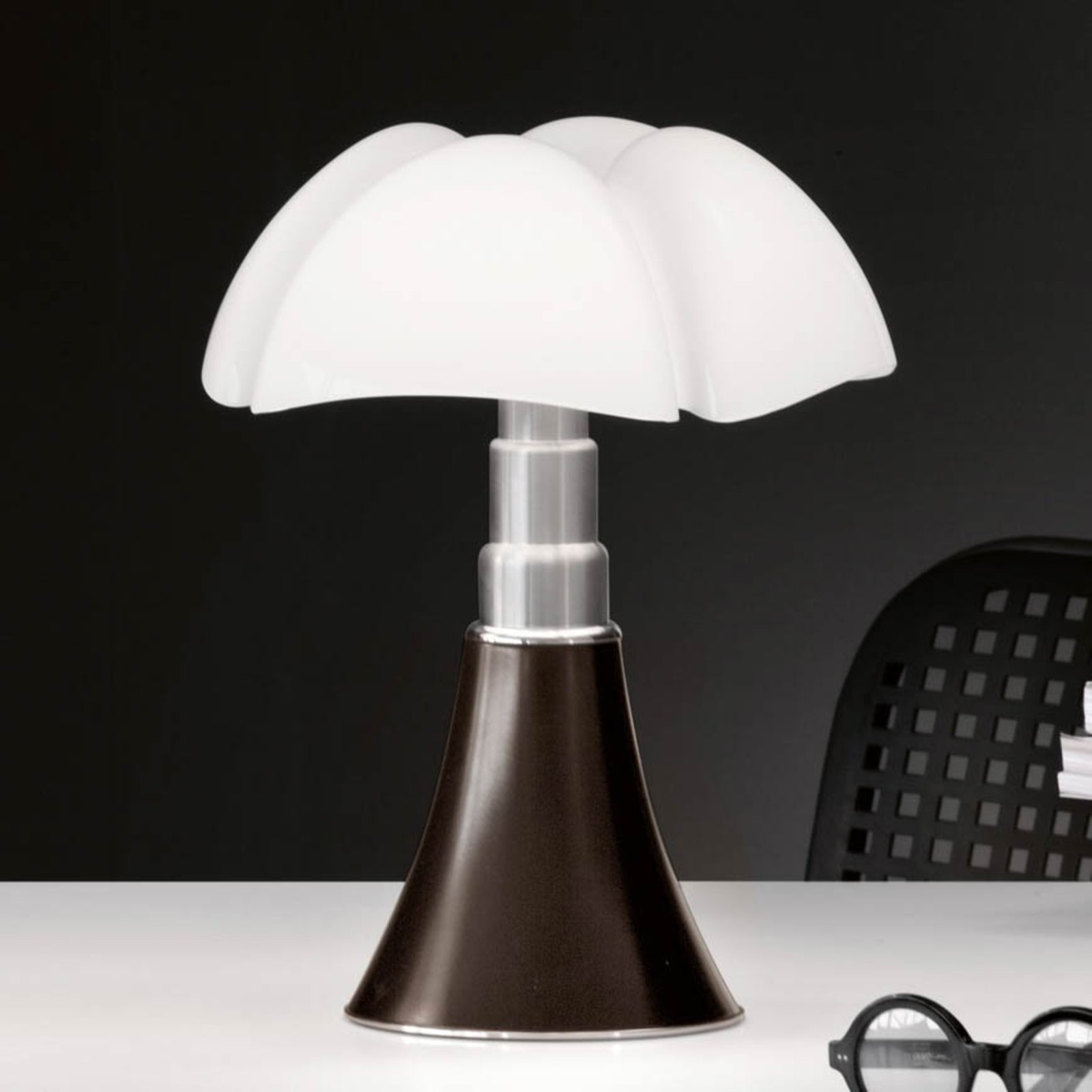 Pipistrello LED Table Lamp Dark Brown - Martinelli Luce