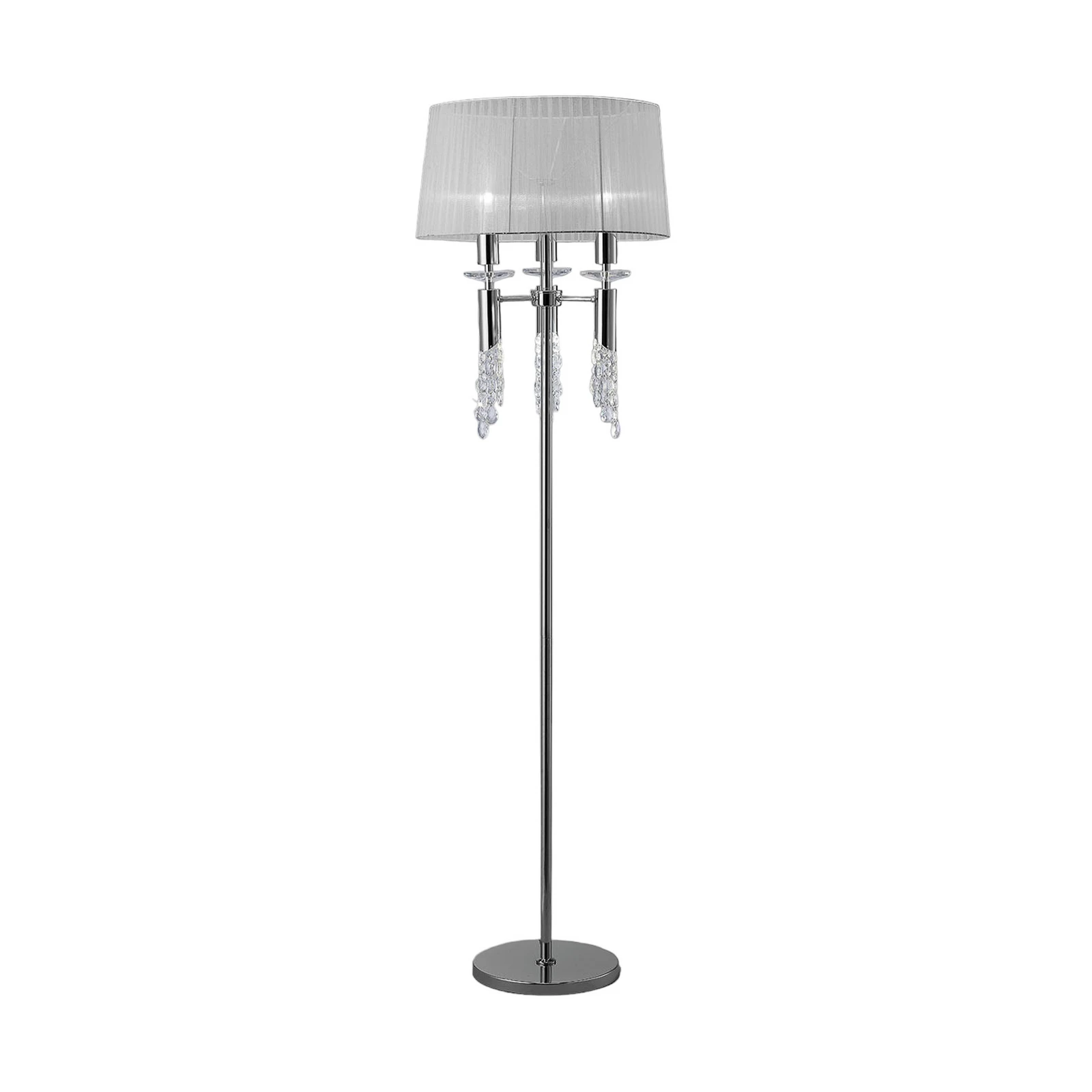 Stehleuchte Lilja mit Seidenschirm