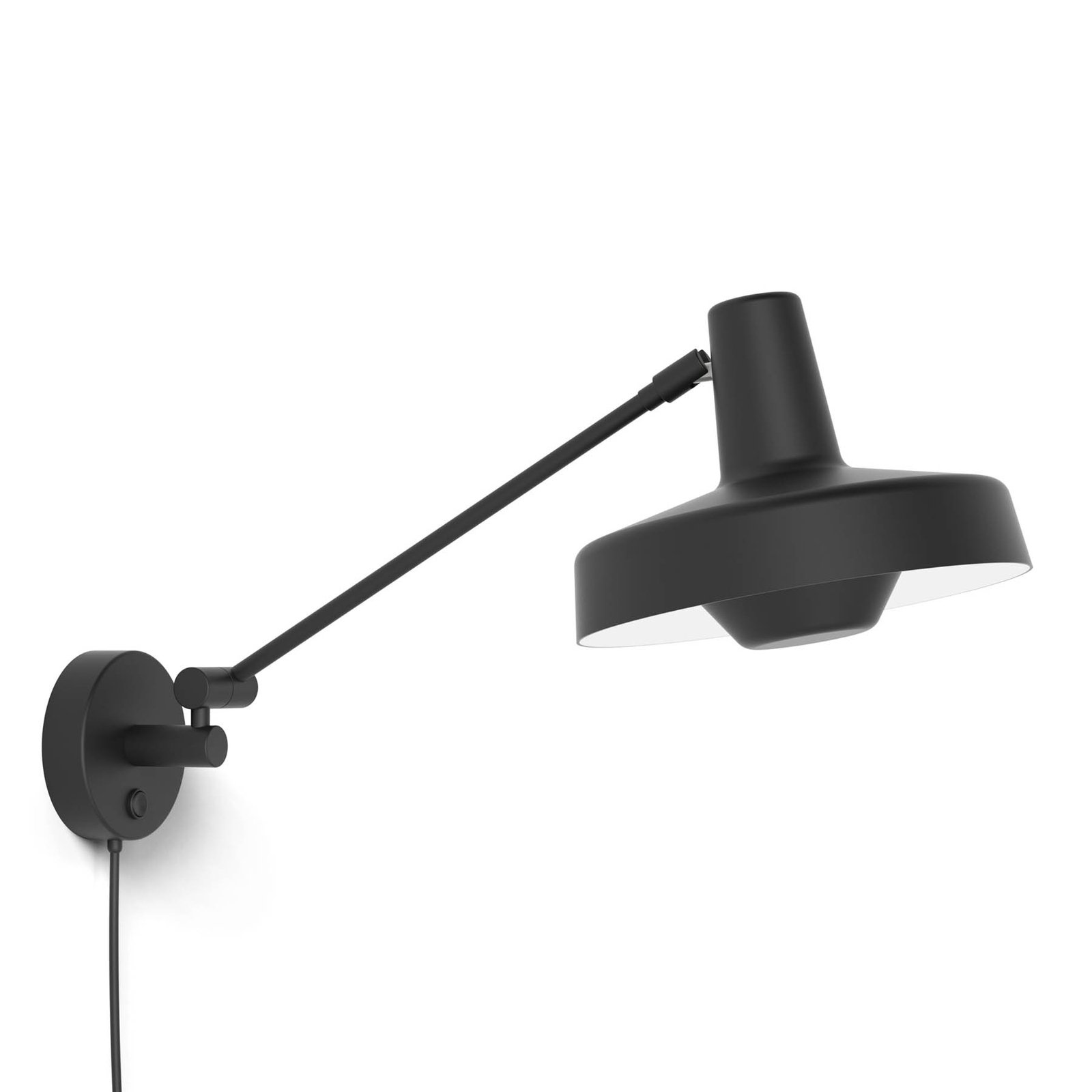 GRUPA Arigato fali lámpa egy izzós 32 cm fekete