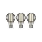 LUUMR Smart LED Filament, 3-delad, grå, E27, A60, 4,9W, Tuya