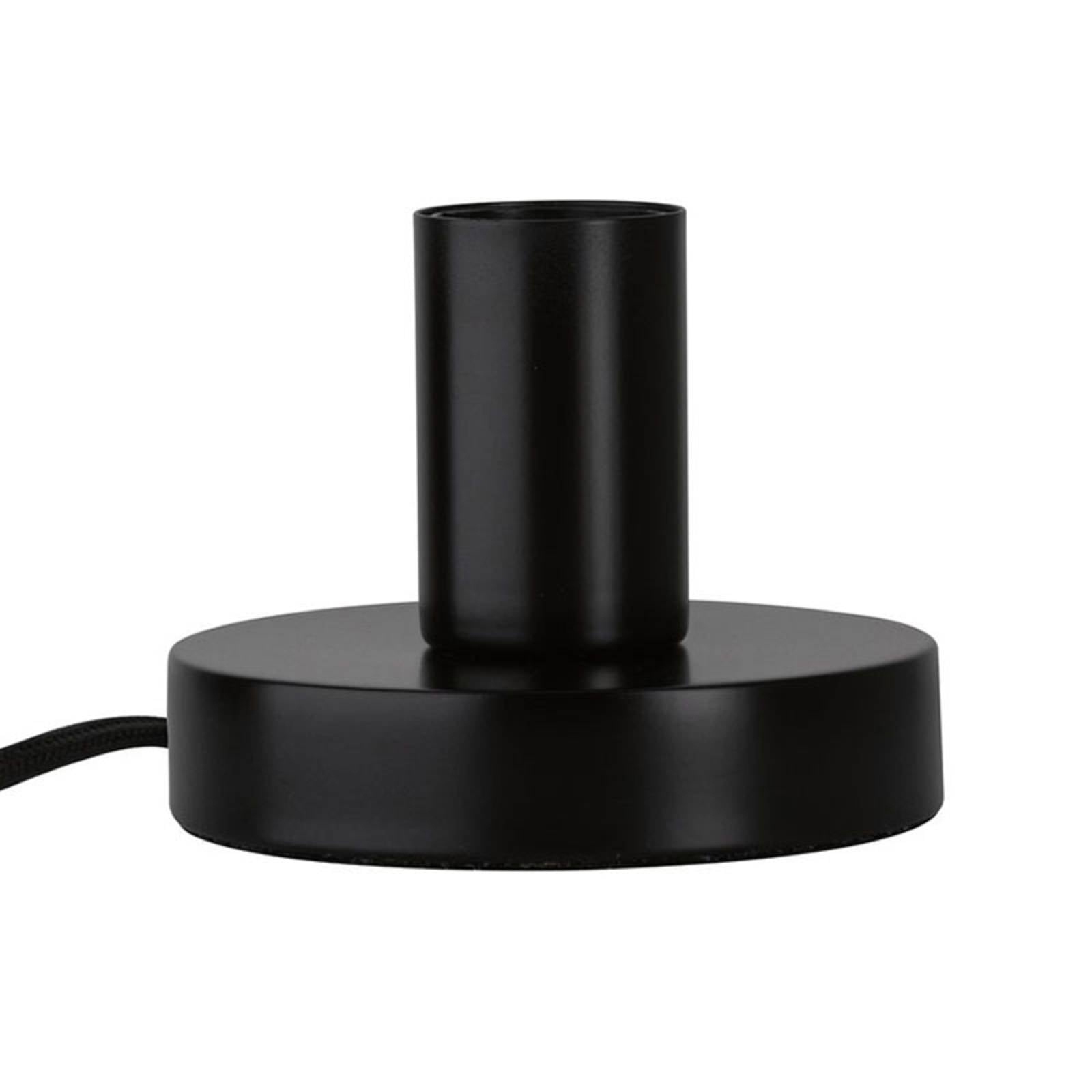 Paulmann Haldor table lamp in black, for Living / Dining Room, metal, E27, 20 W, H: 9.5 cm