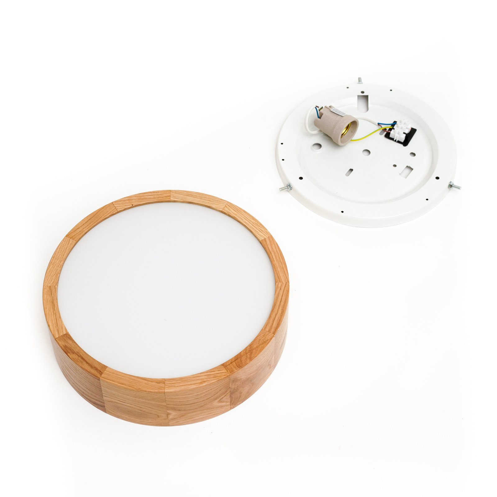 Kerio Deckenlampe eiche natur Ø 27 cm - Envostar