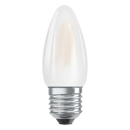 OSRAM LED žvakinė lempa E27 4W Classic B 2 700K matinė