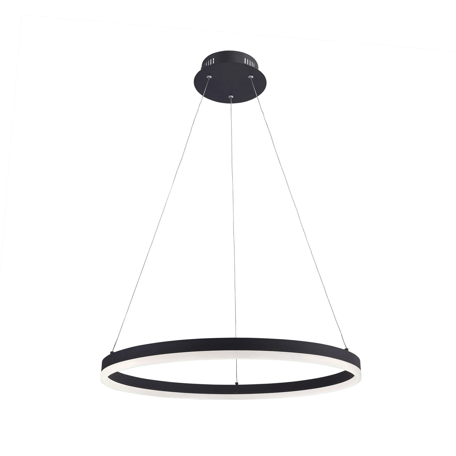 LED висяща лампа TITUS, антрацит, Ø 60 см, метал, Switchdim